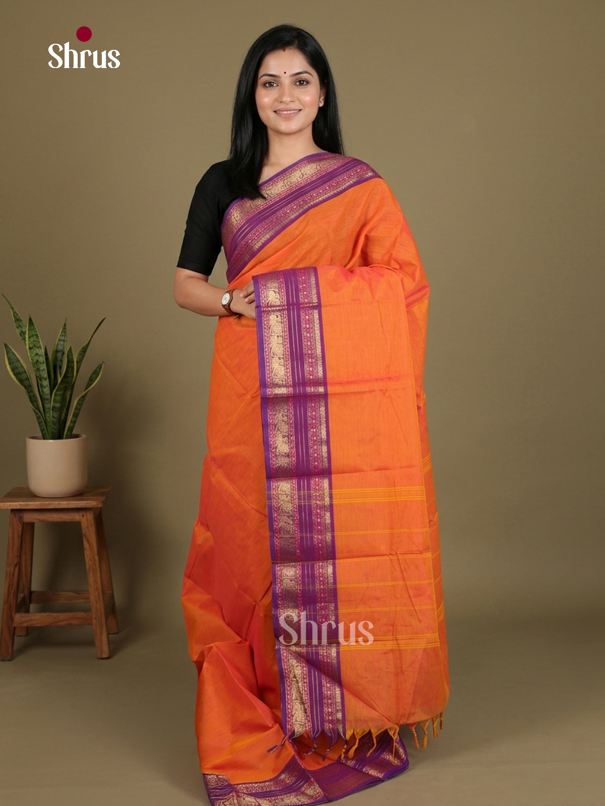 Chettinad Cotton Saree - EES26178