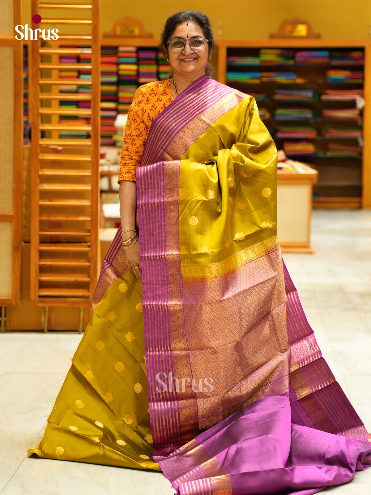 Kanchipuram silk Saree - EES27015 - Shop on Shrus.com