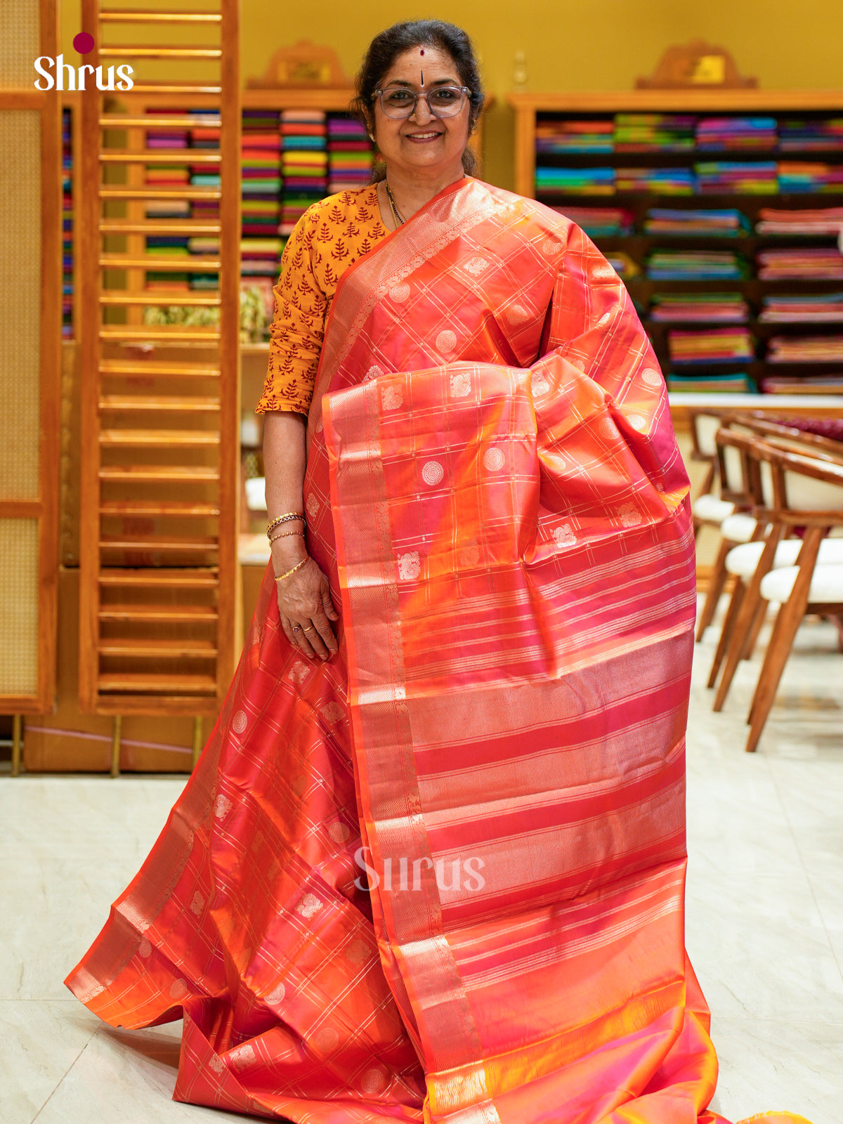 Kanchipuram silk Saree - EES27078 - Shop on Shrus.com