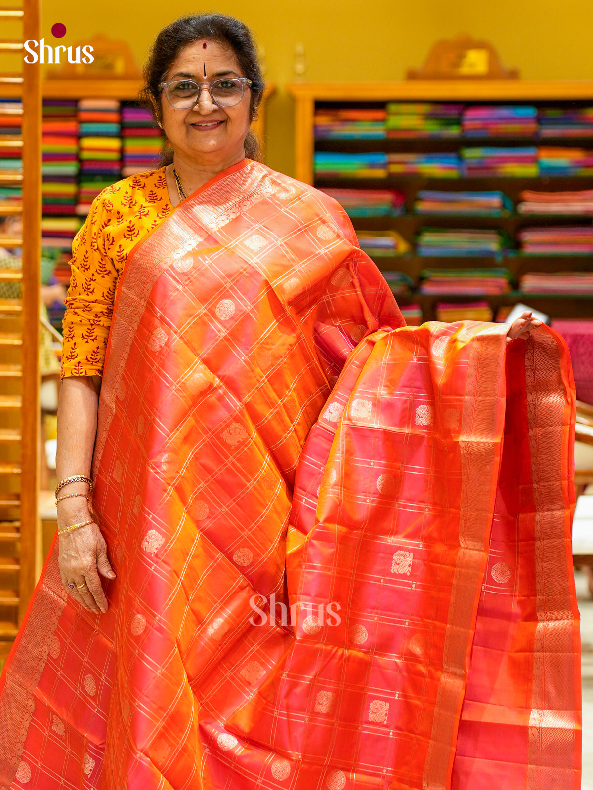 Kanchipuram silk Saree - EES27078 - Shop on Shrus.com