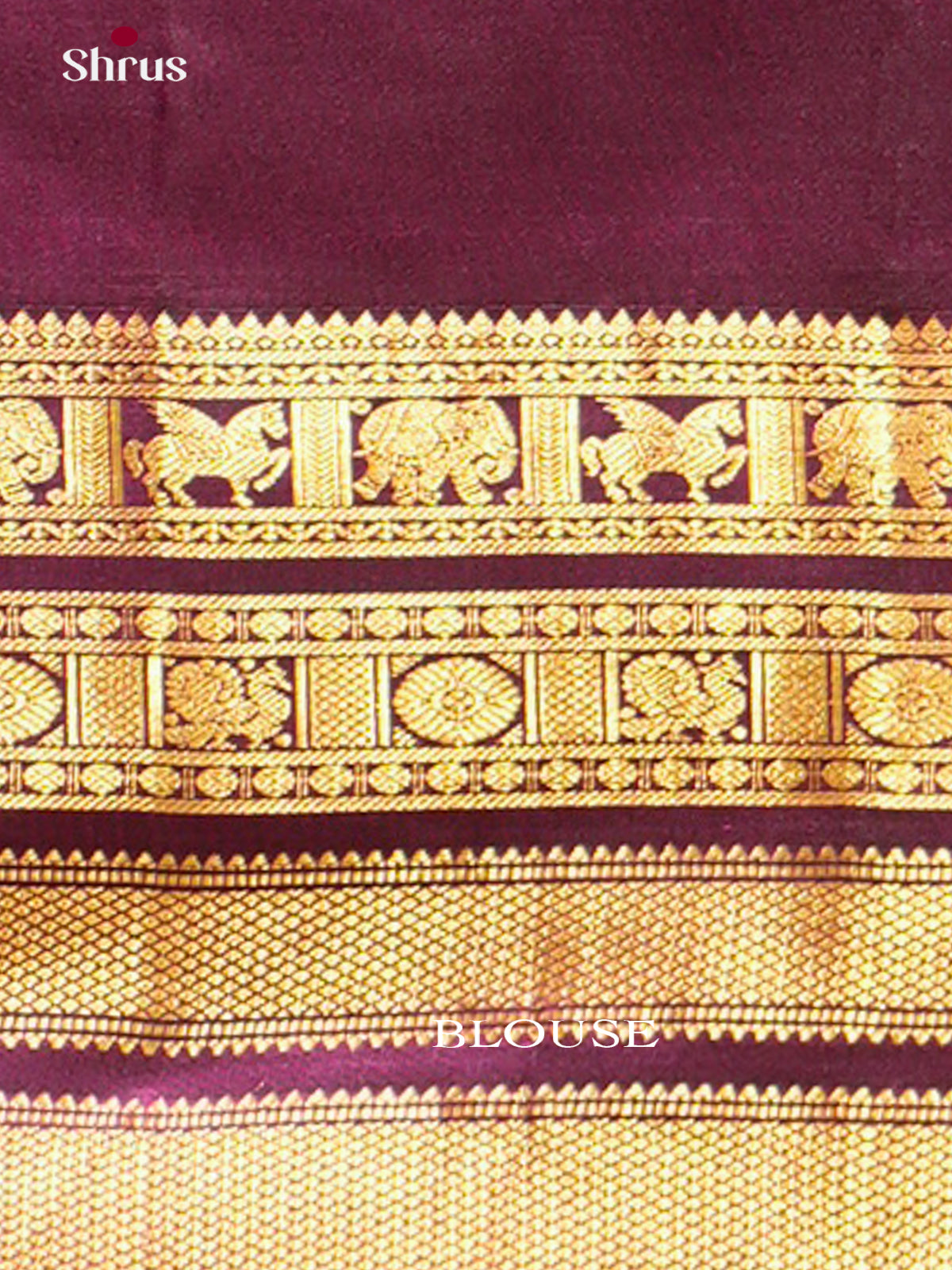 Kanchipuram silk Saree - EES27081 - Shop on Shrus.com