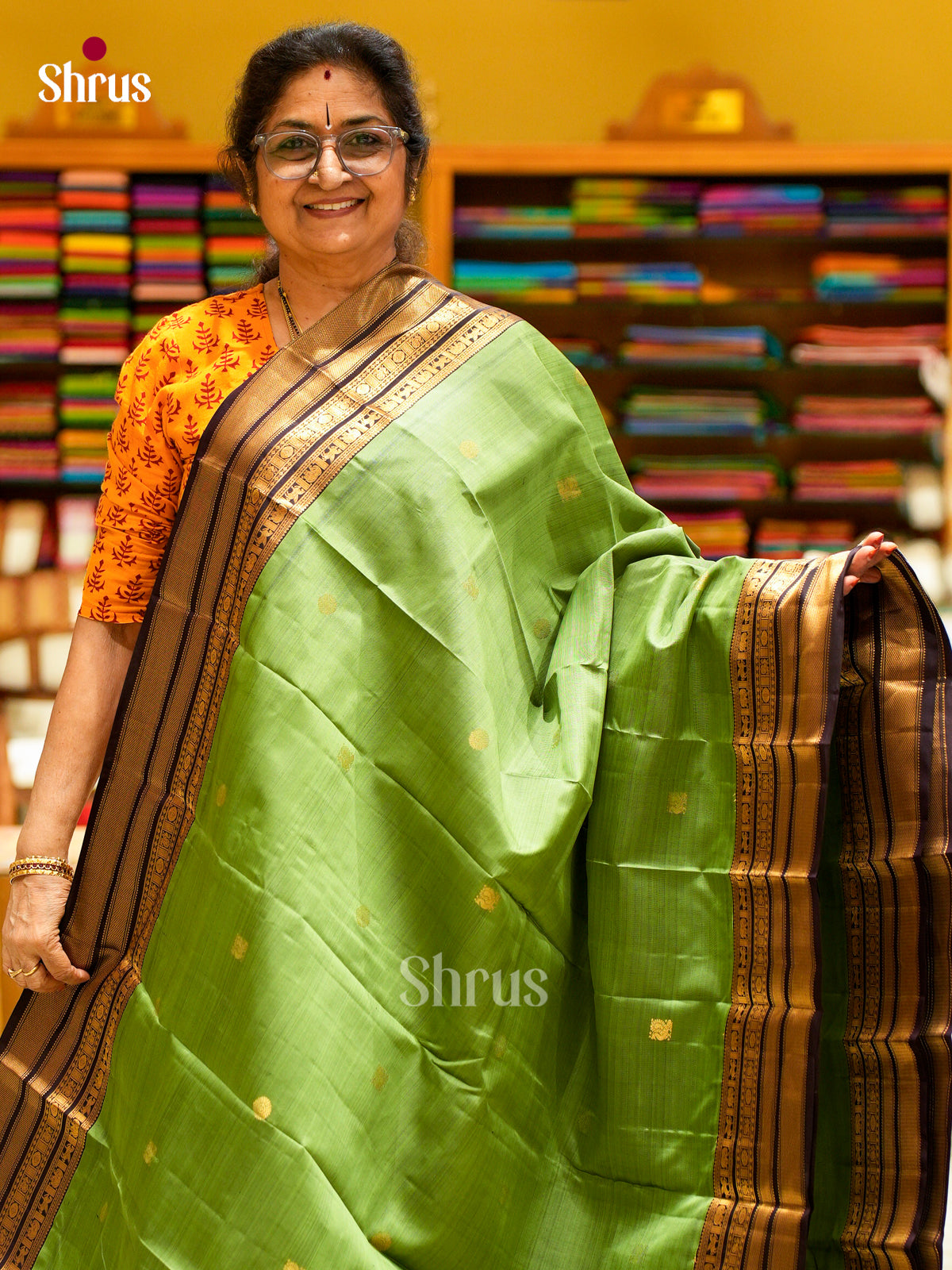 Kanchipuram silk Saree - EES27083 - Shop on Shrus.com