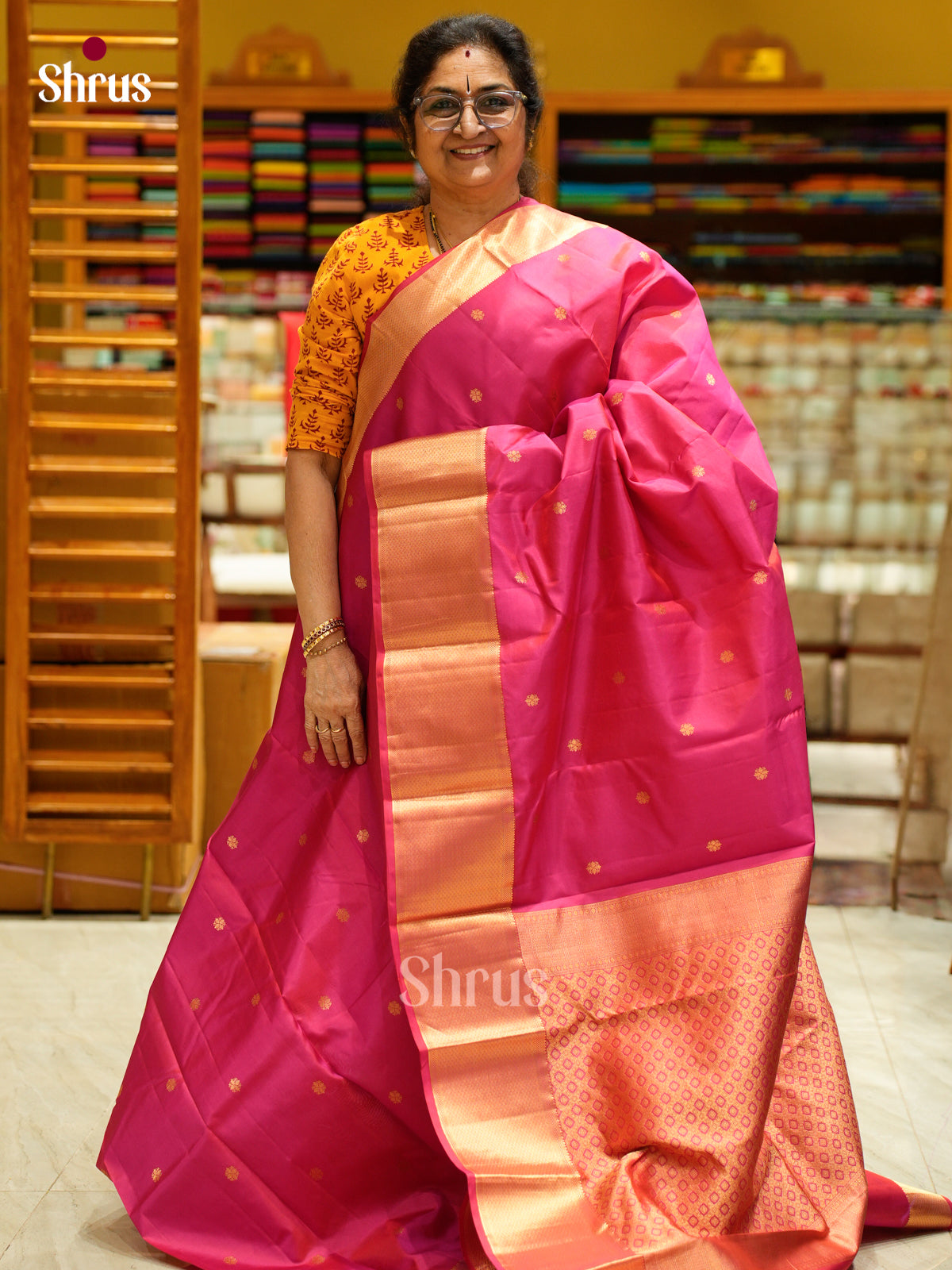 Kanchipuram silk Saree - EES27095 - Shop on Shrus.com