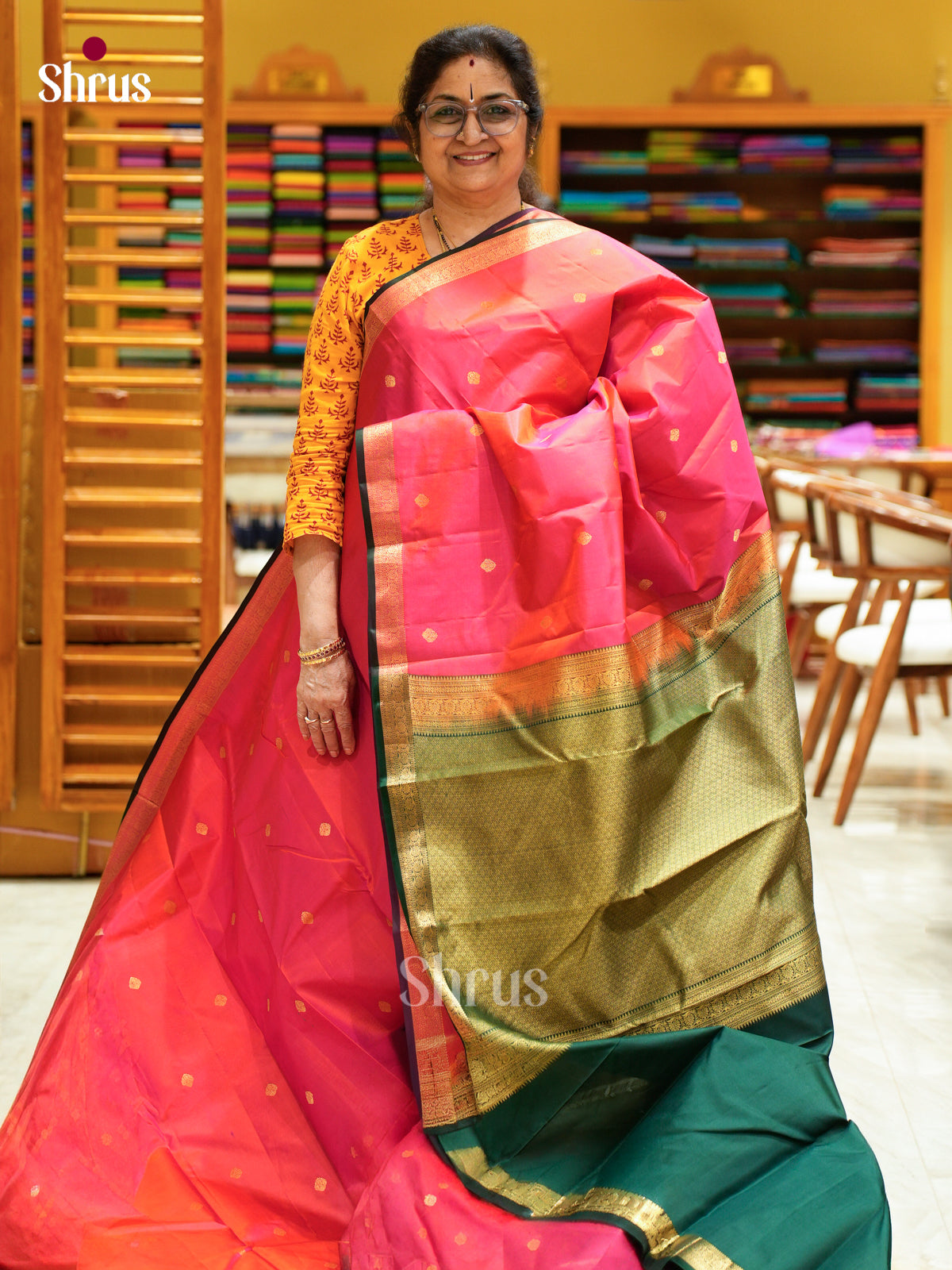 Kanchipuram silk Saree - EES27103 - Shop on Shrus.com