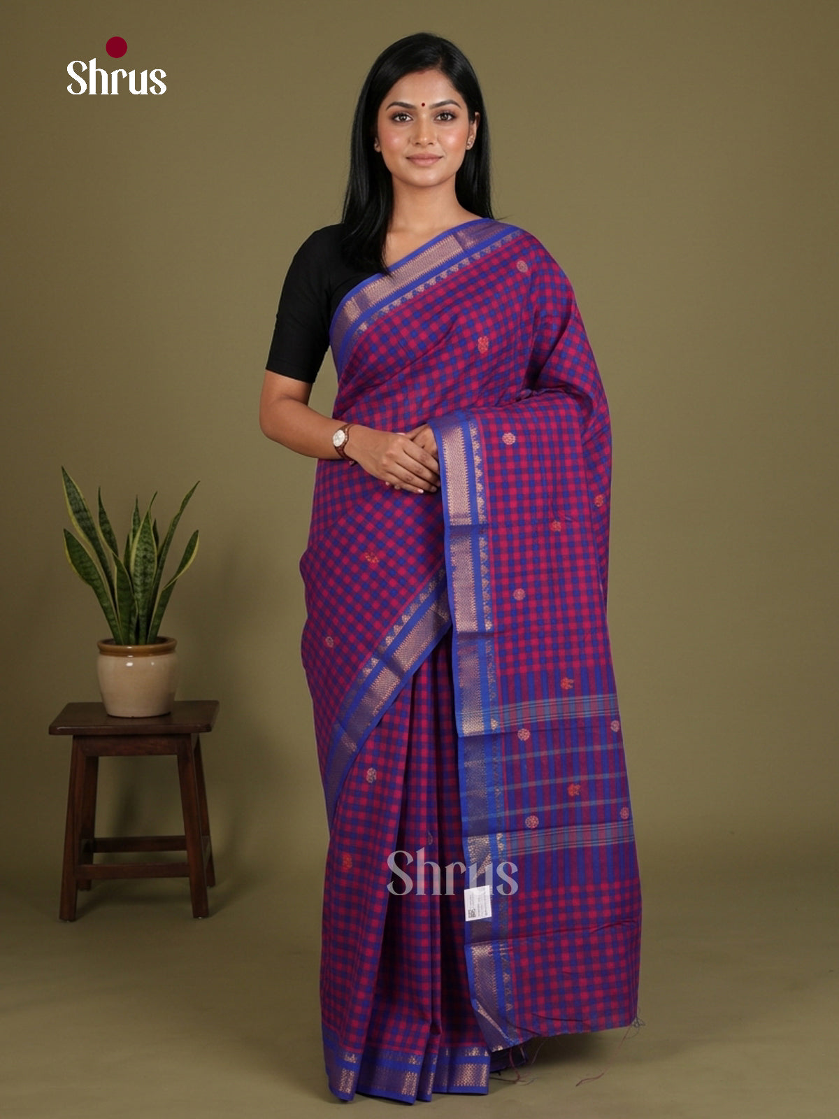 EES28065- Chettinad Mix Cotton Saree
