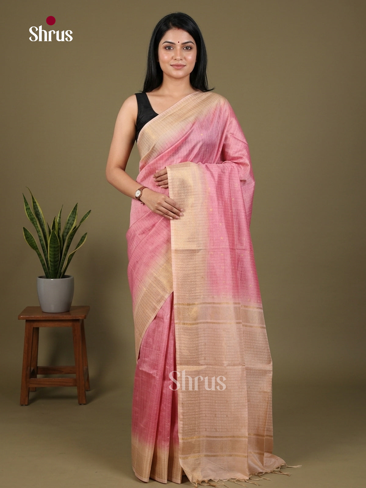 Semi Tussar Saree - EES29010
