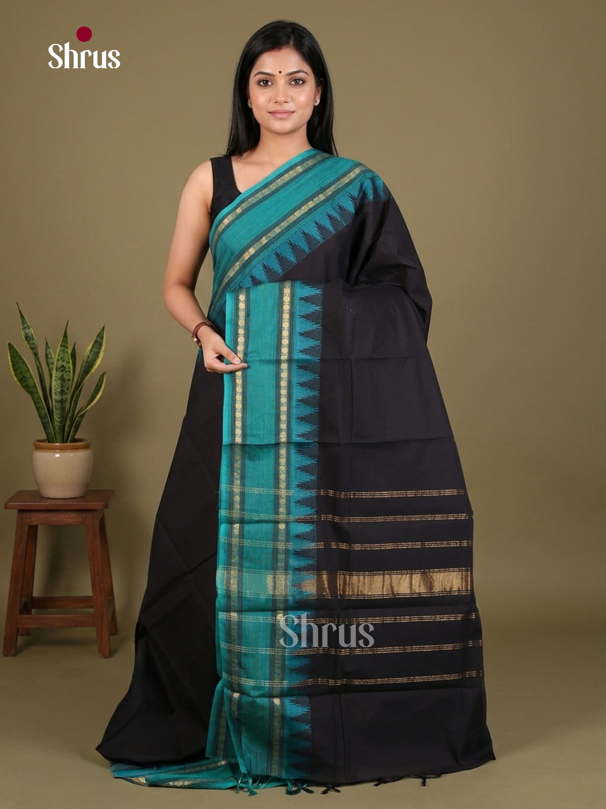 Chettinad Cotton Saree - EES29027 - Shop on Shrus.com