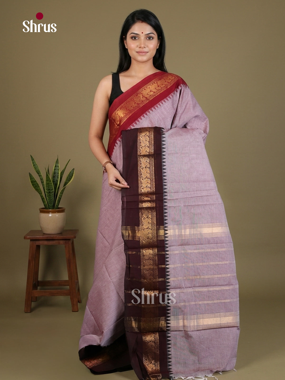 Chettinad Cotton Saree - EES29035 - Shop on Shrus.com