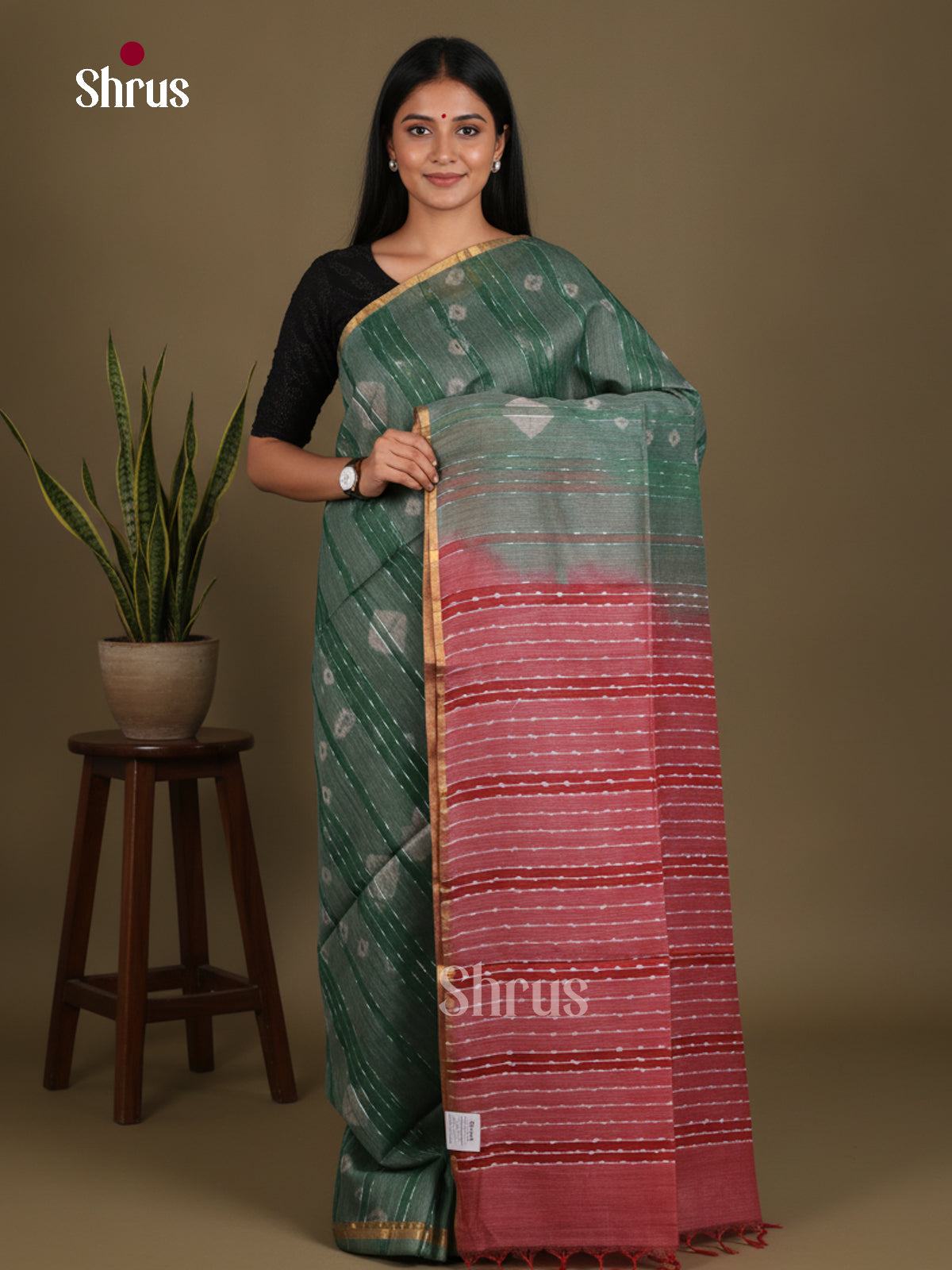 Shibori Saree - EES29044 - Shop on Shrus.com