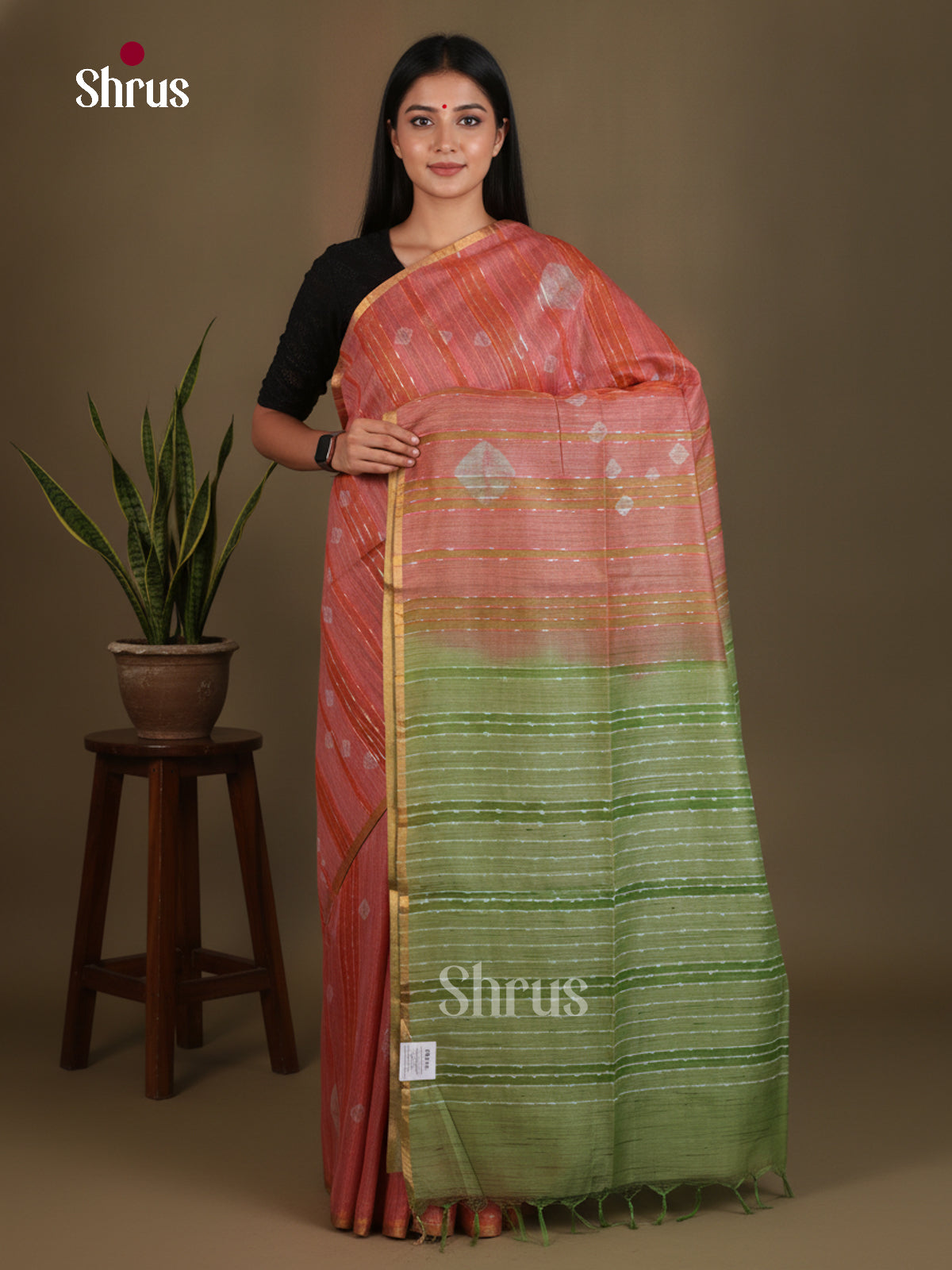 Shibori Saree - EES29045 - Shop on Shrus.com