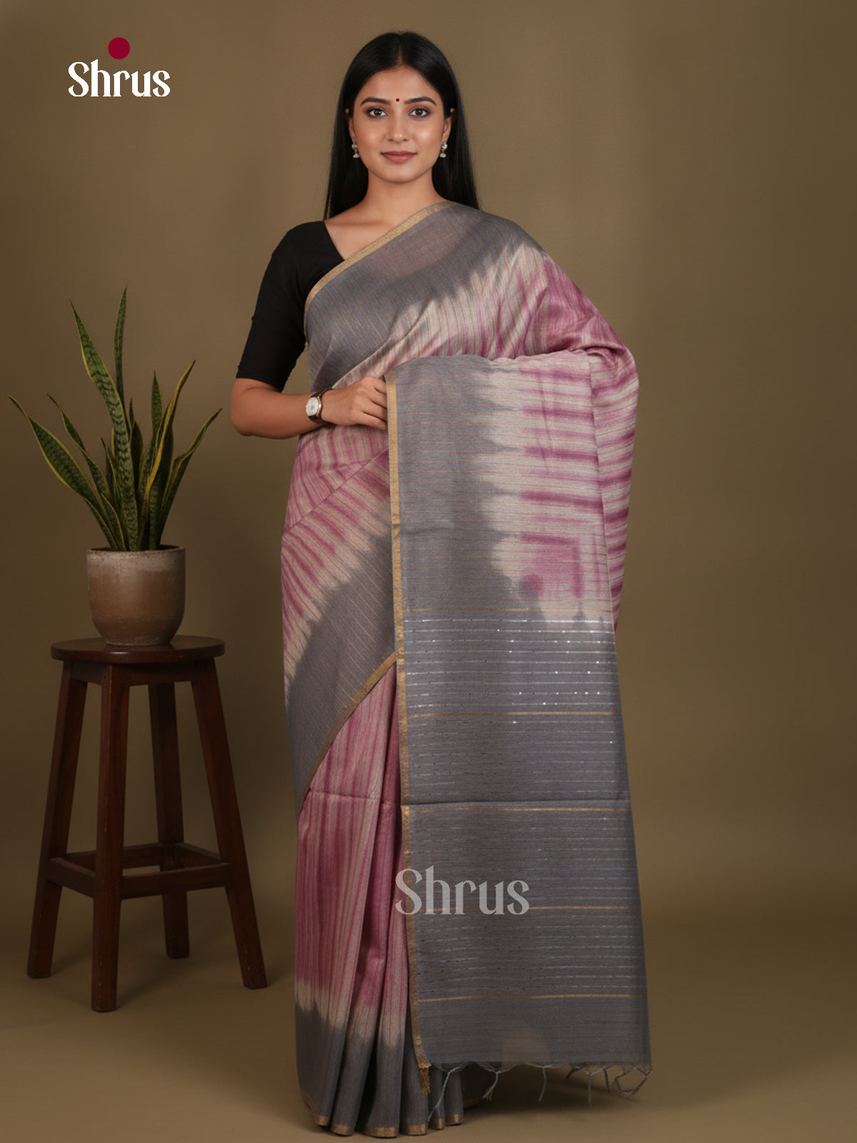 Shibori Saree - EES29055 - Shop on Shrus.com