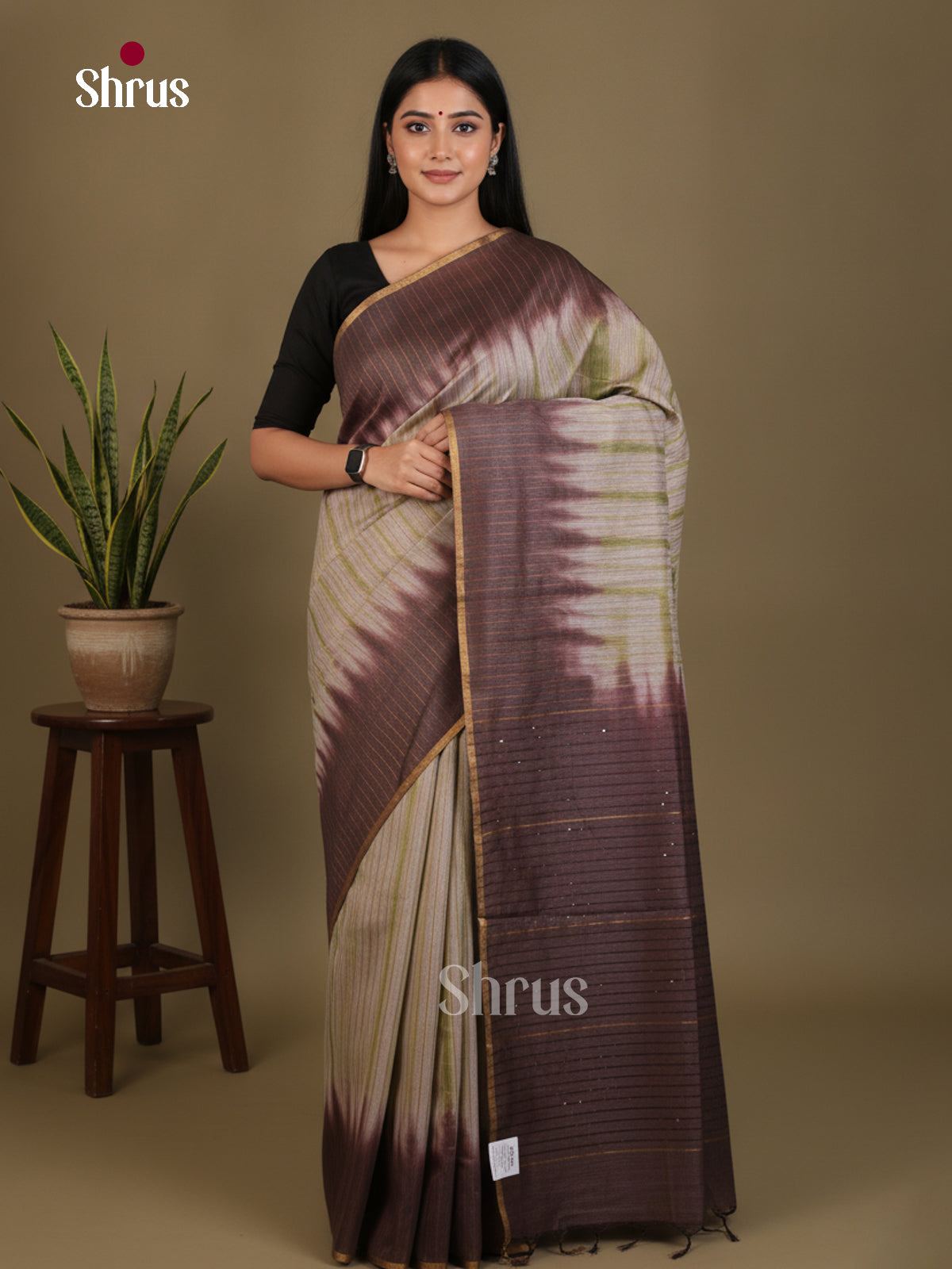 Shibori Saree - EES29060 - Shop on Shrus.com