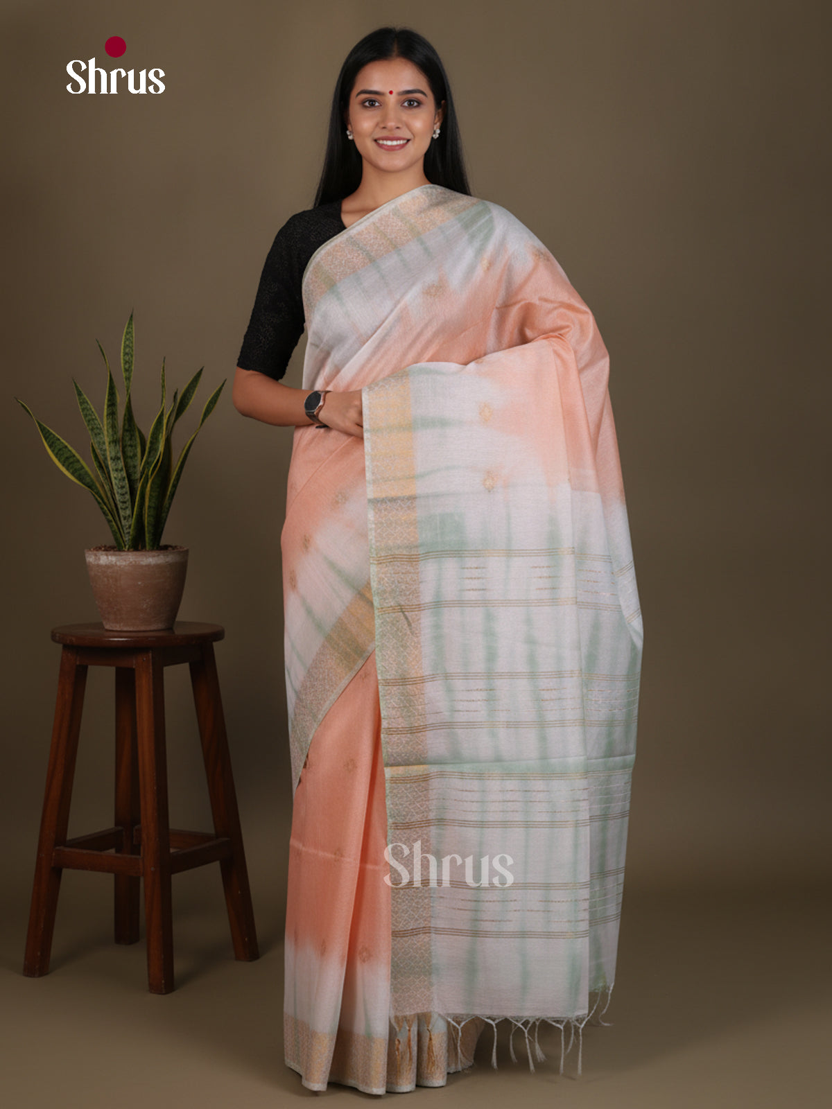 Shibori Saree - EES29490 - Shop on Shrus.com