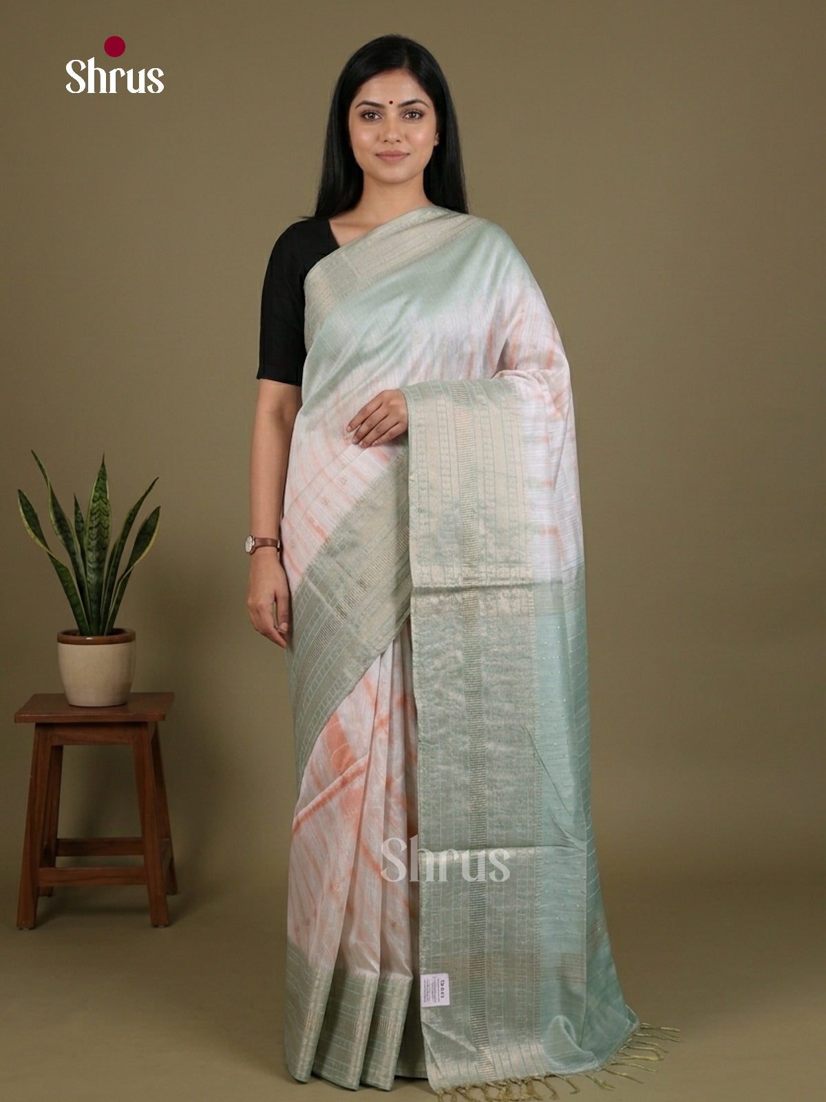Shibori Saree - EES29503 - Shop on Shrus.com