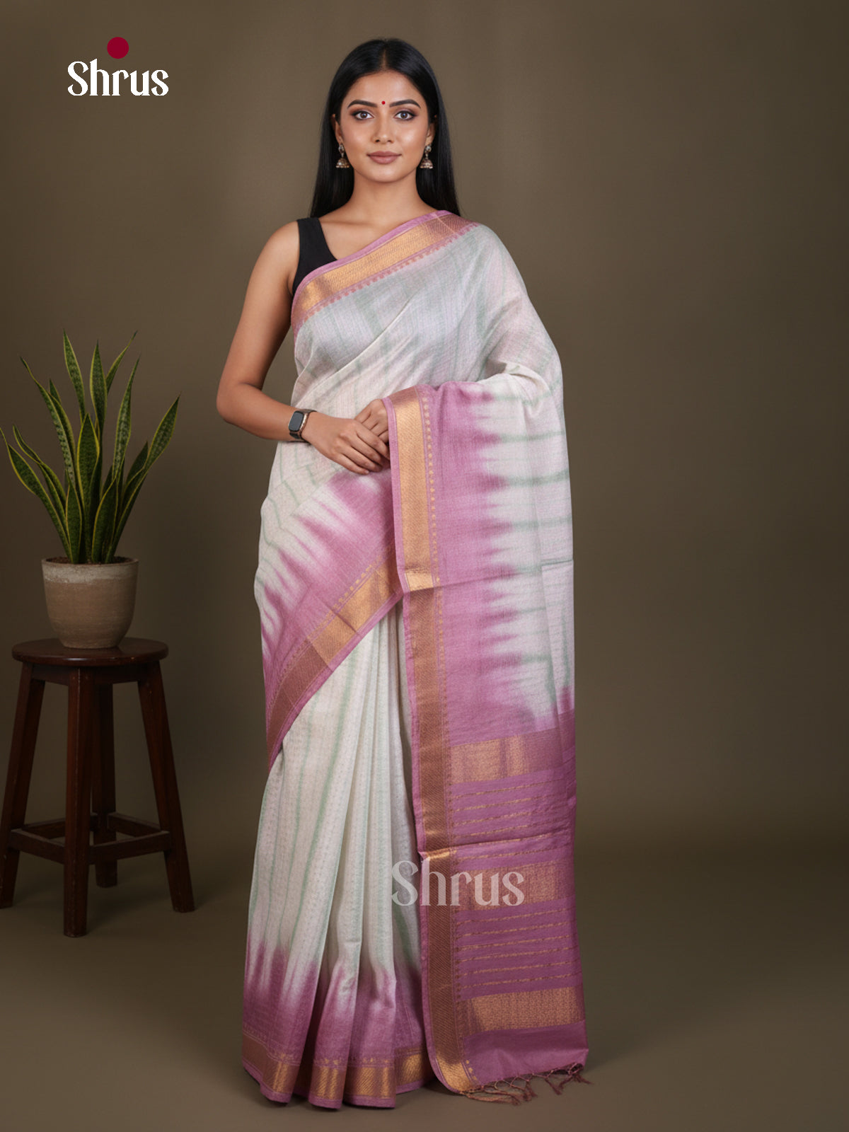 Shibori Saree - EES29510 - Shop on Shrus.com