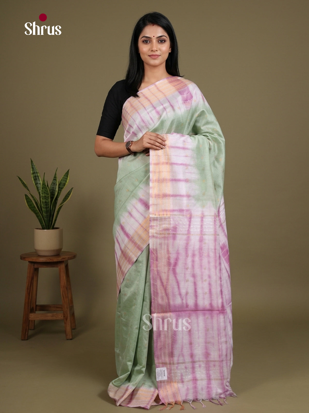 Shibori Saree - EES29521 - Shop on Shrus.com