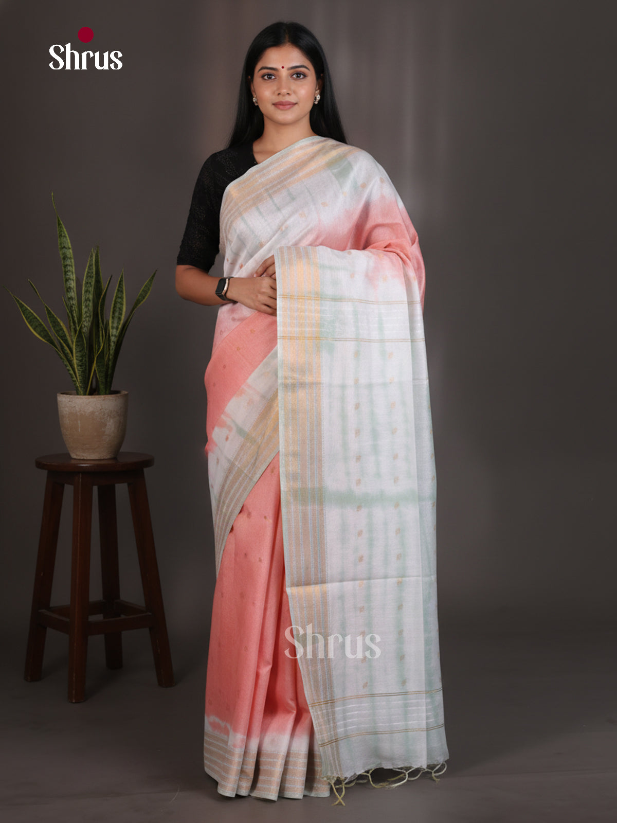 Shibori Saree - EES29525 - Shop on Shrus.com