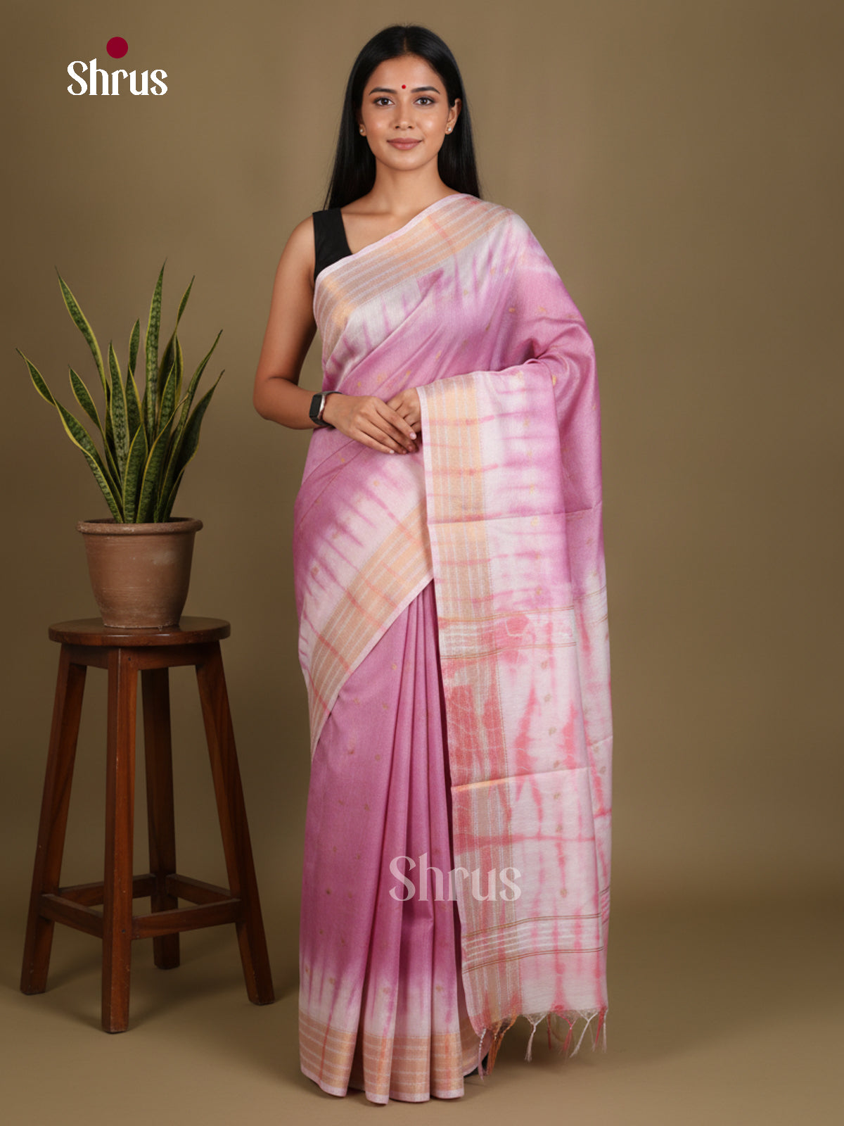 Shibori Saree - EES29571 - Shop on Shrus.com
