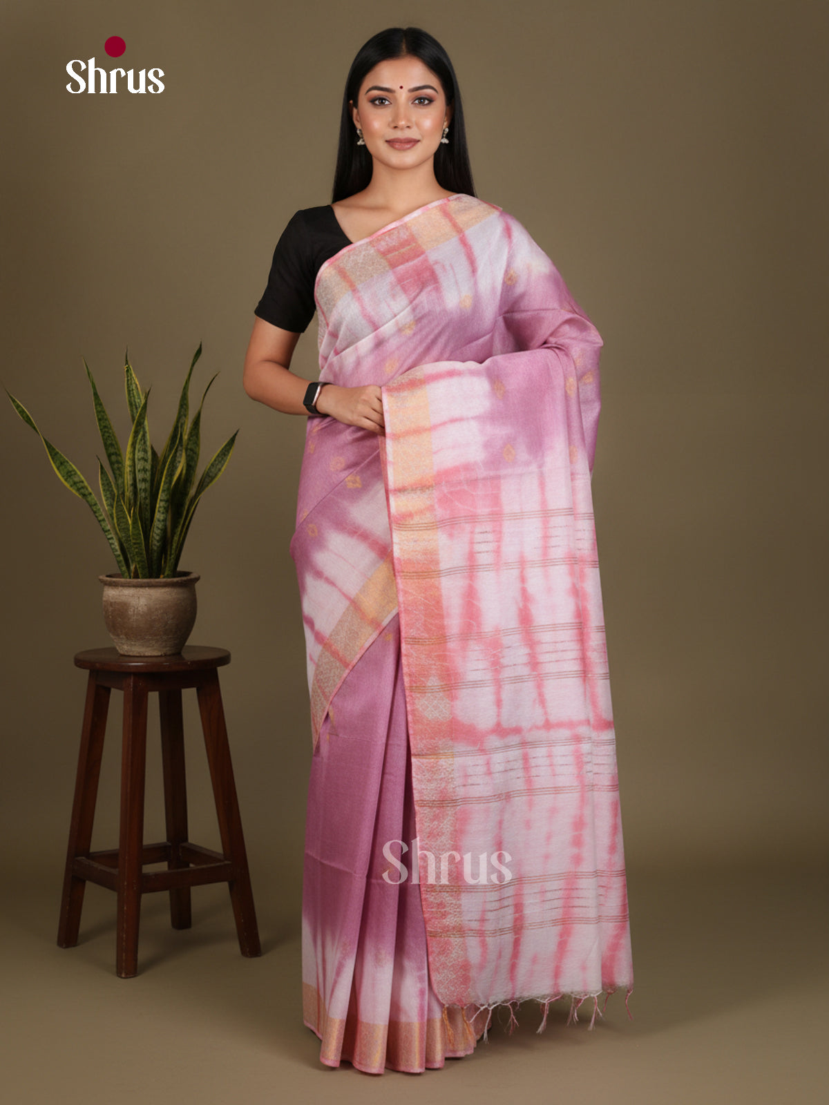 Shibori Saree - EES29575 - Shop on Shrus.com