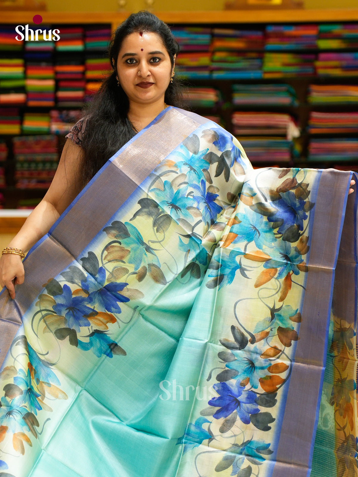 Tussar Saree - EES30113 - Shop on Shrus.com