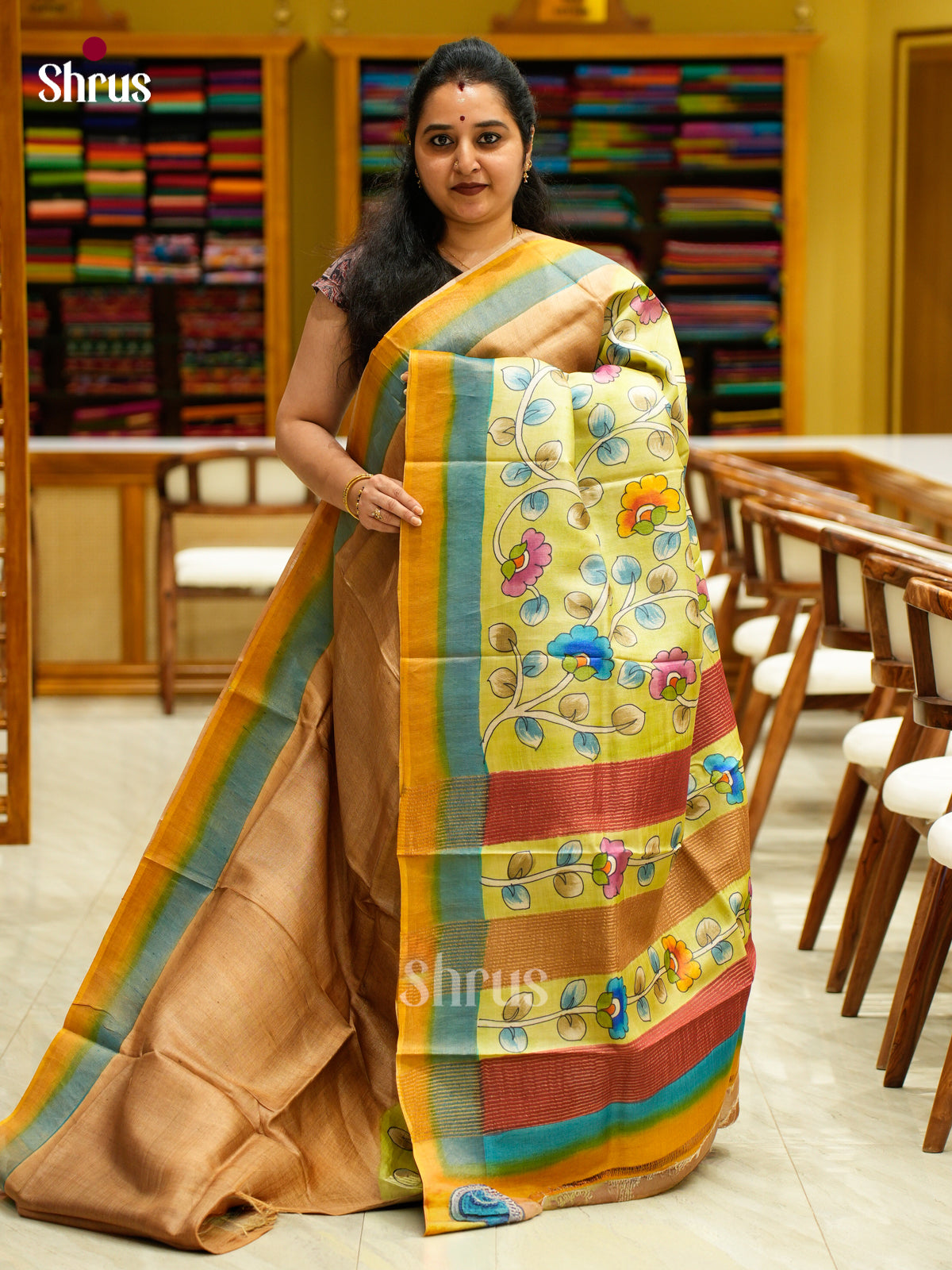 Tussar Saree - EES30118 - Shop on Shrus.com