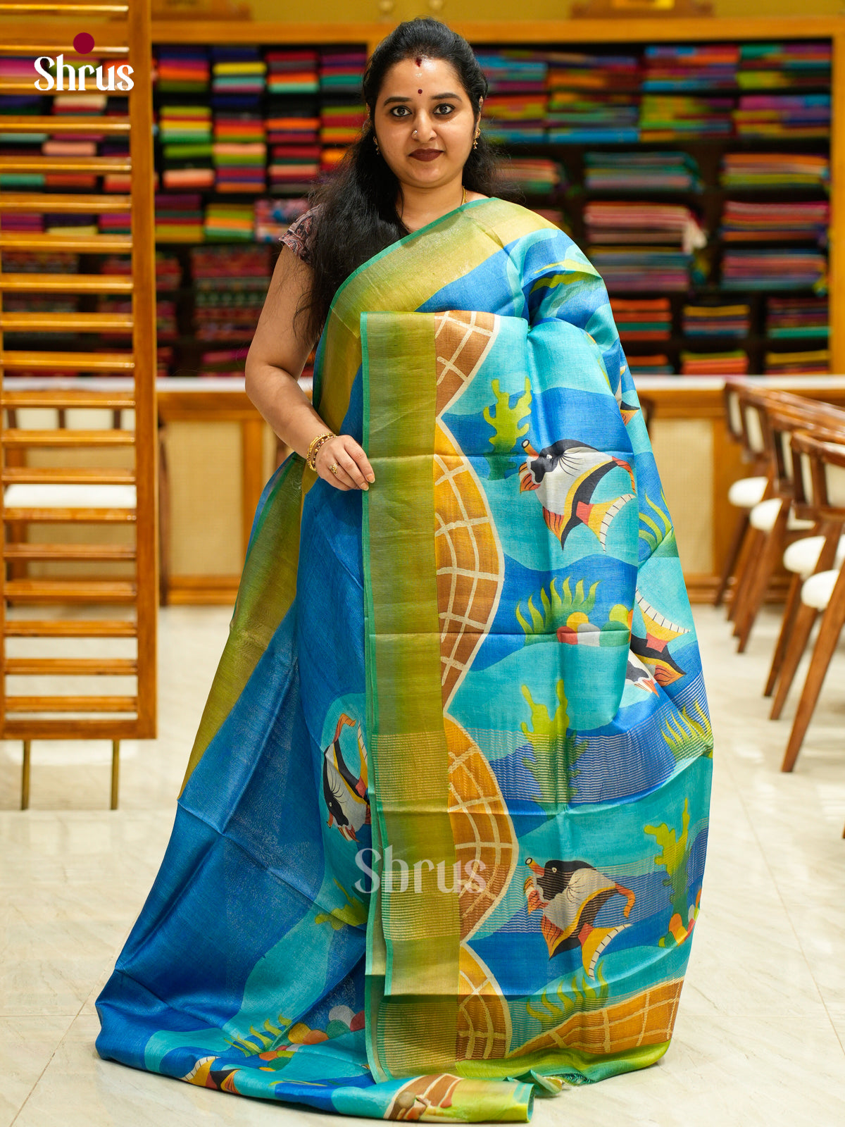 Tussar Saree - EES30123 - Shop on Shrus.com