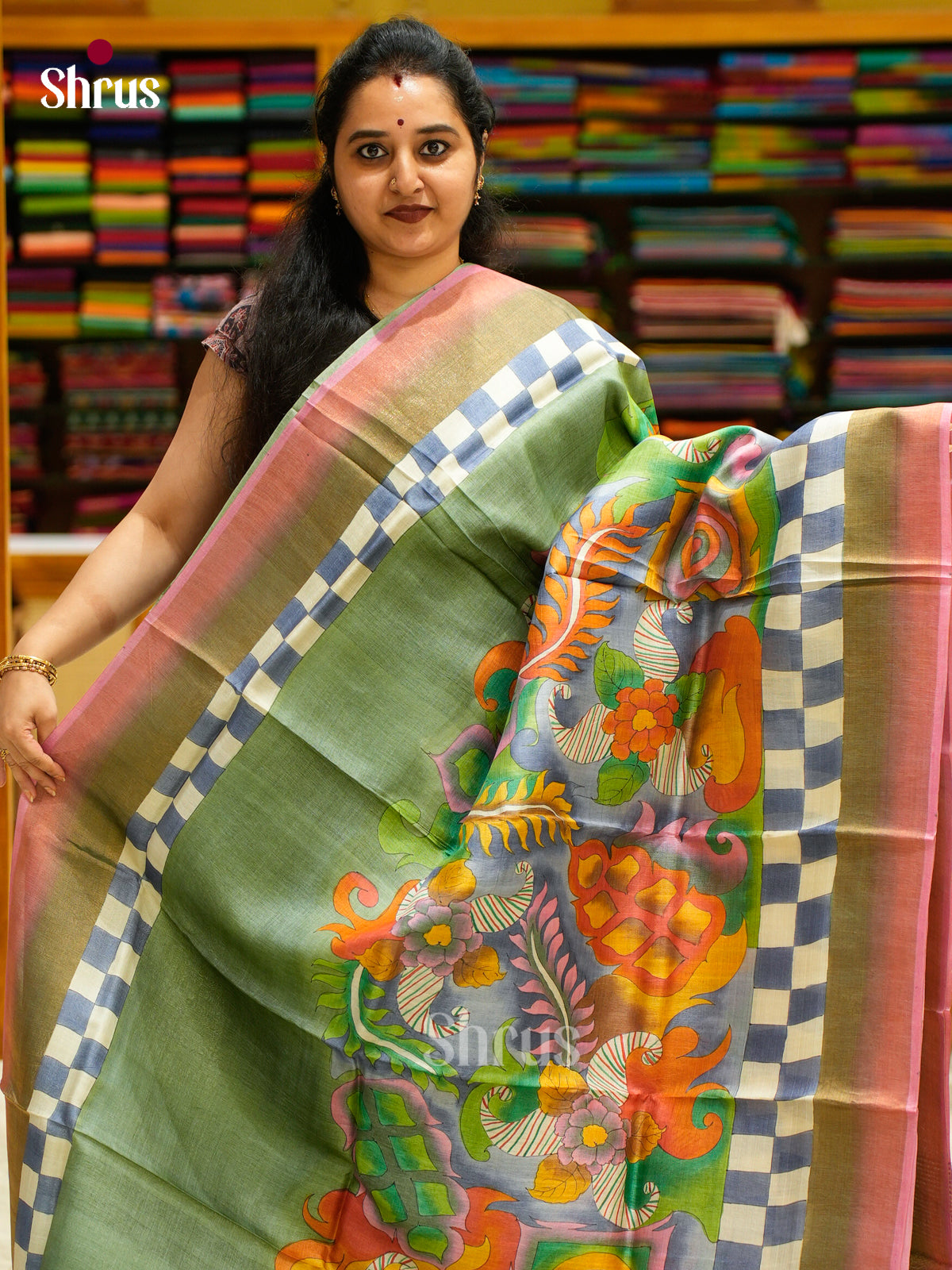 Tussar Saree - EES30127 - Shop on Shrus.com