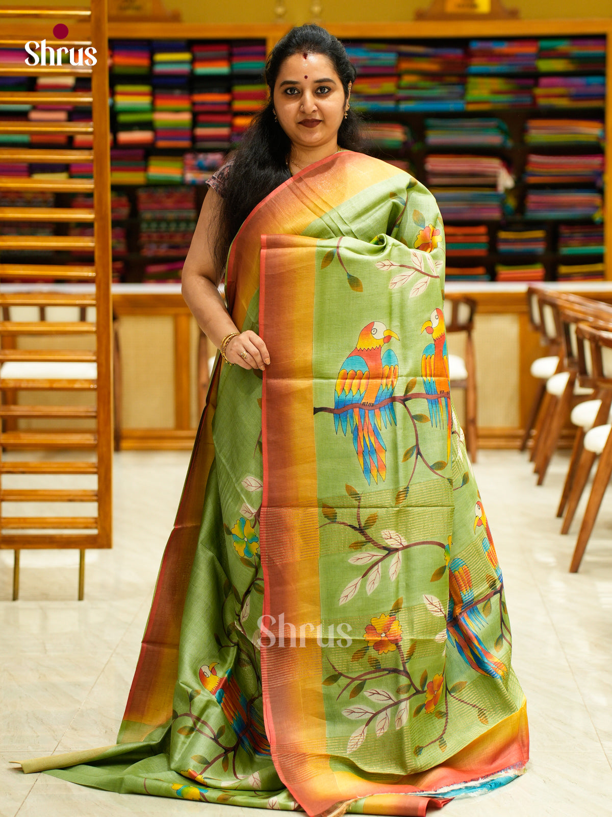 Tussar Saree - EES30130 - Shop on Shrus.com