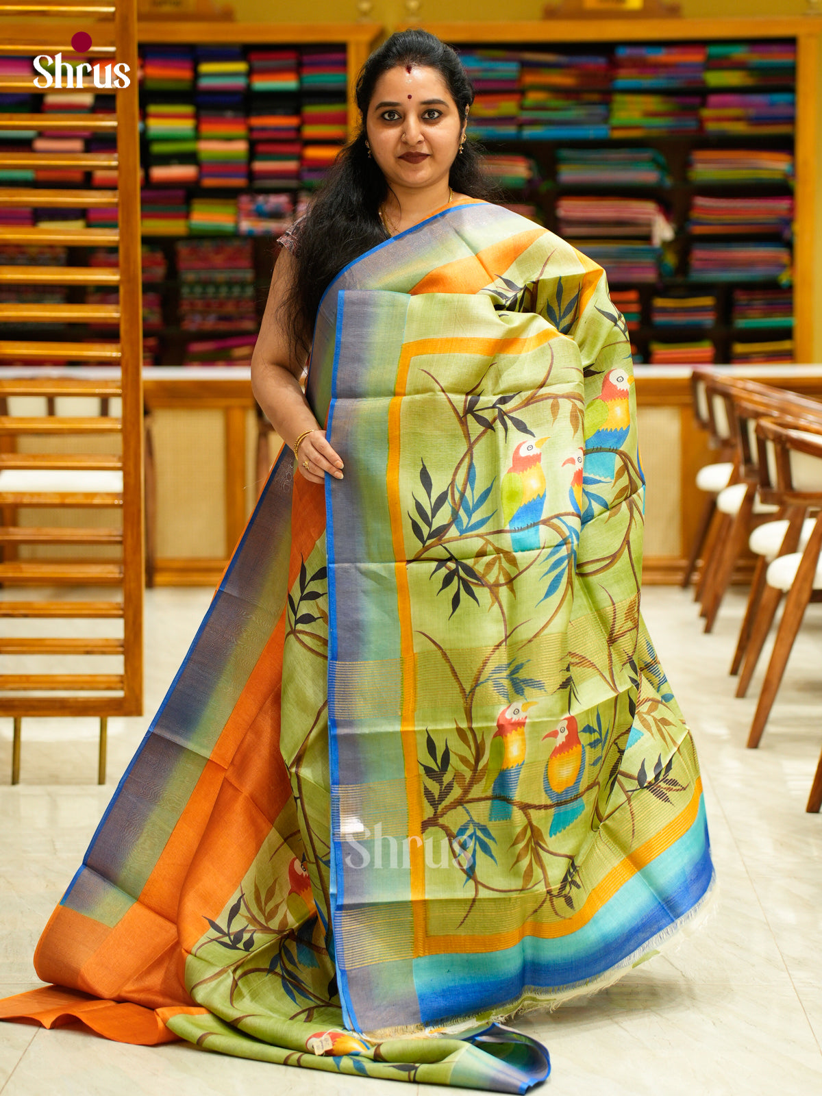 Tussar Saree - EES30131 - Shop on Shrus.com