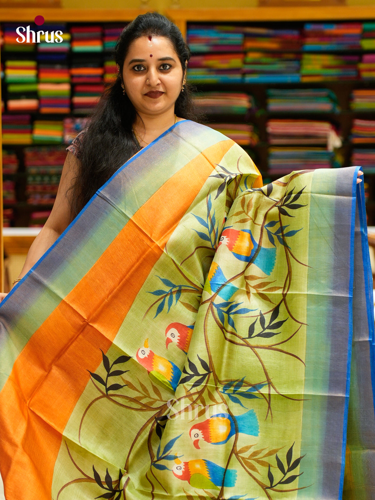 Tussar Saree - EES30131 - Shop on Shrus.com