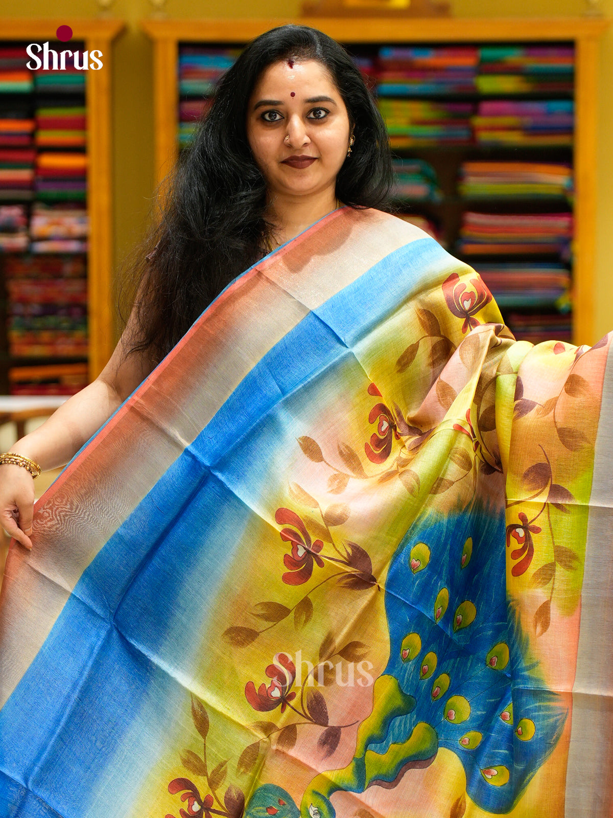 Tussar Saree - EES30133 - Shop on Shrus.com