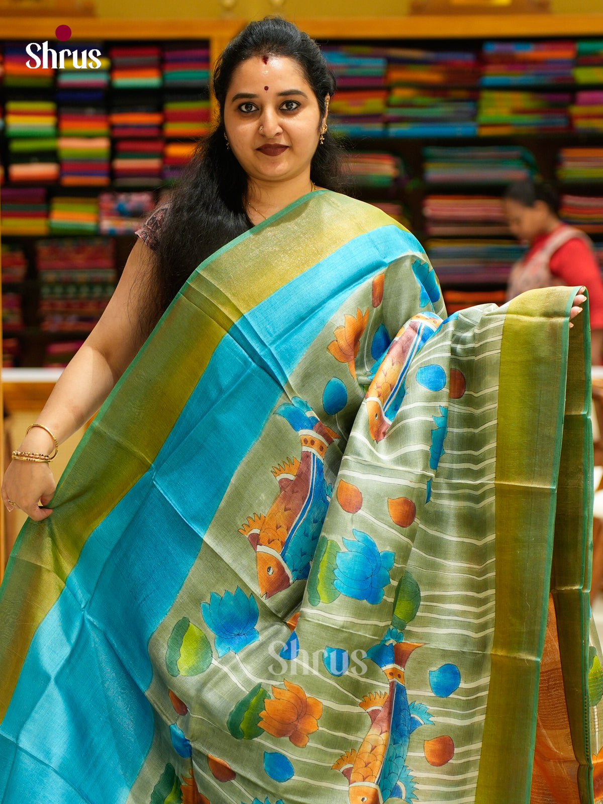 Tussar Saree - EES30134 - Shop on Shrus.com
