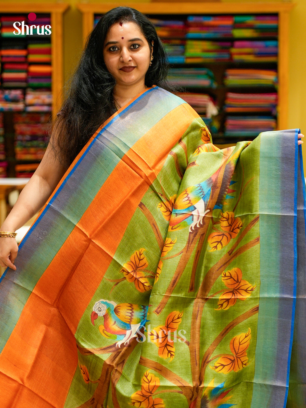 Tussar Saree - EES30142 - Shop on Shrus.com