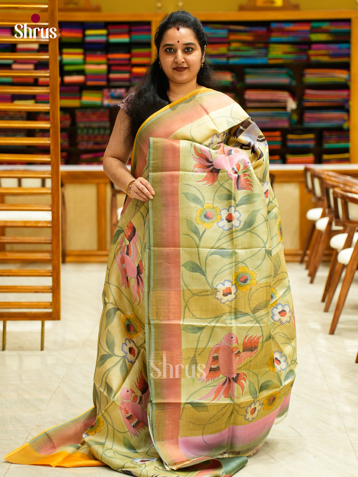 Tussar Saree - EES30143 - Shop on Shrus.com