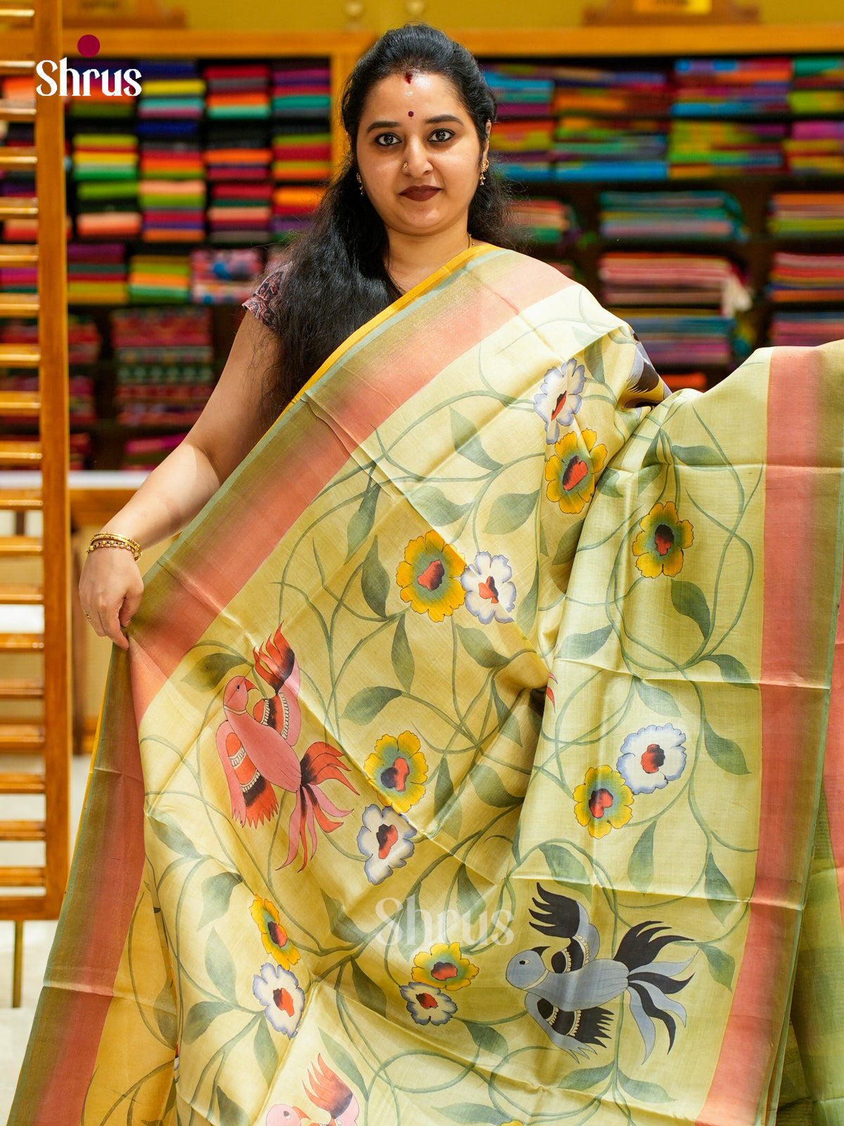 Tussar Saree - EES30143 - Shop on Shrus.com