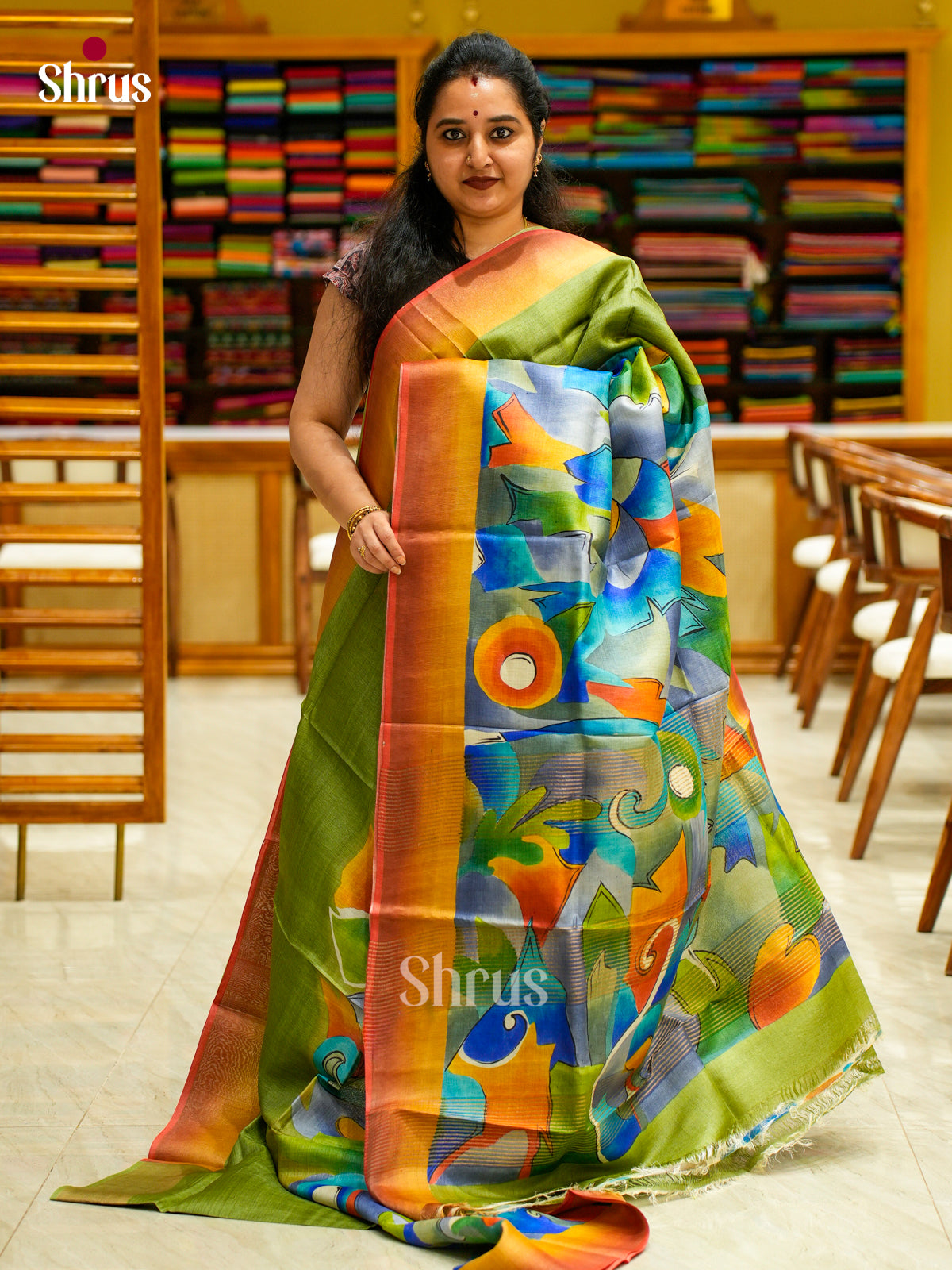 Tussar Saree - EES30146 - Shop on Shrus.com