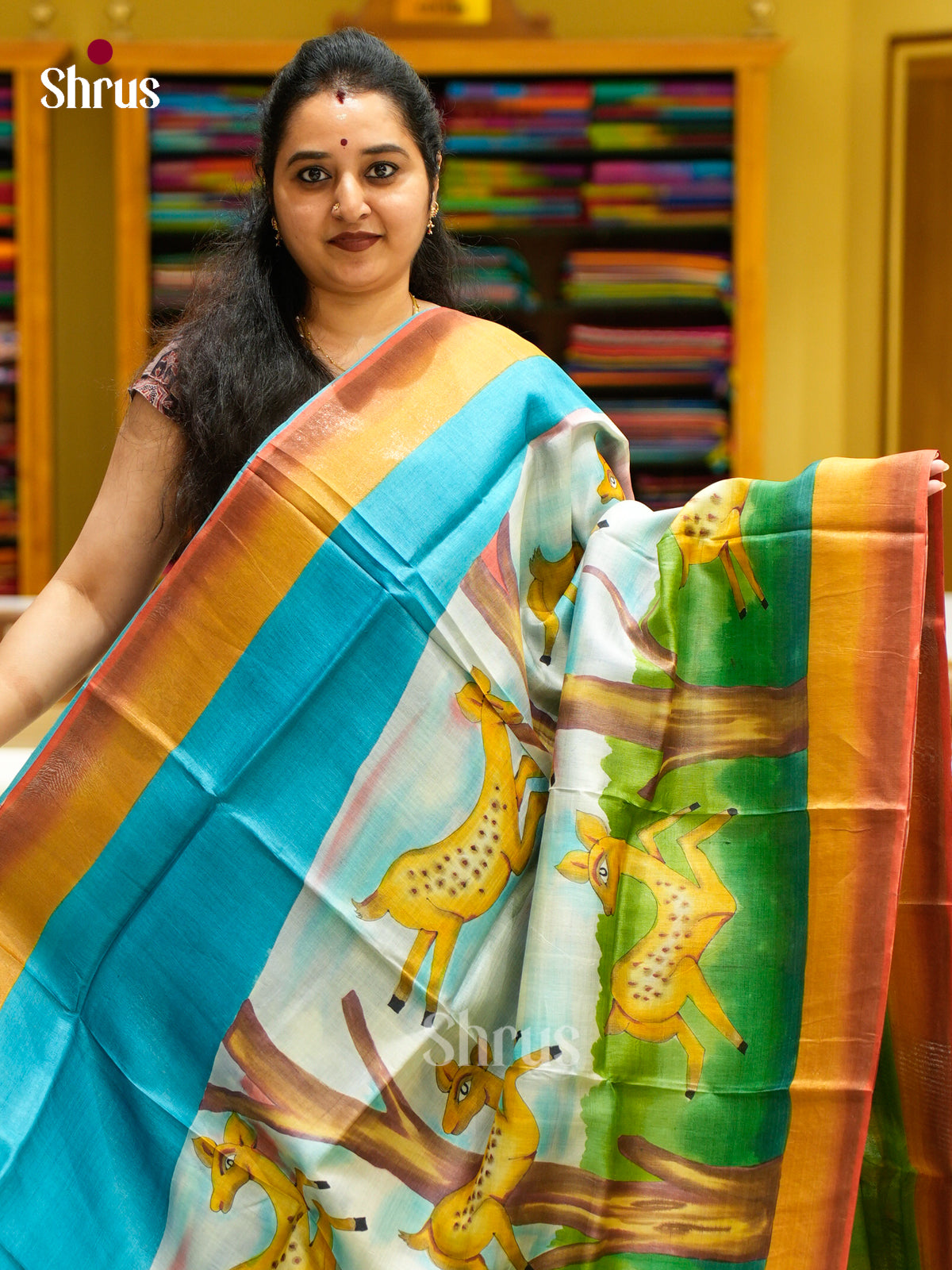 Tussar Saree - EES30147 - Shop on Shrus.com