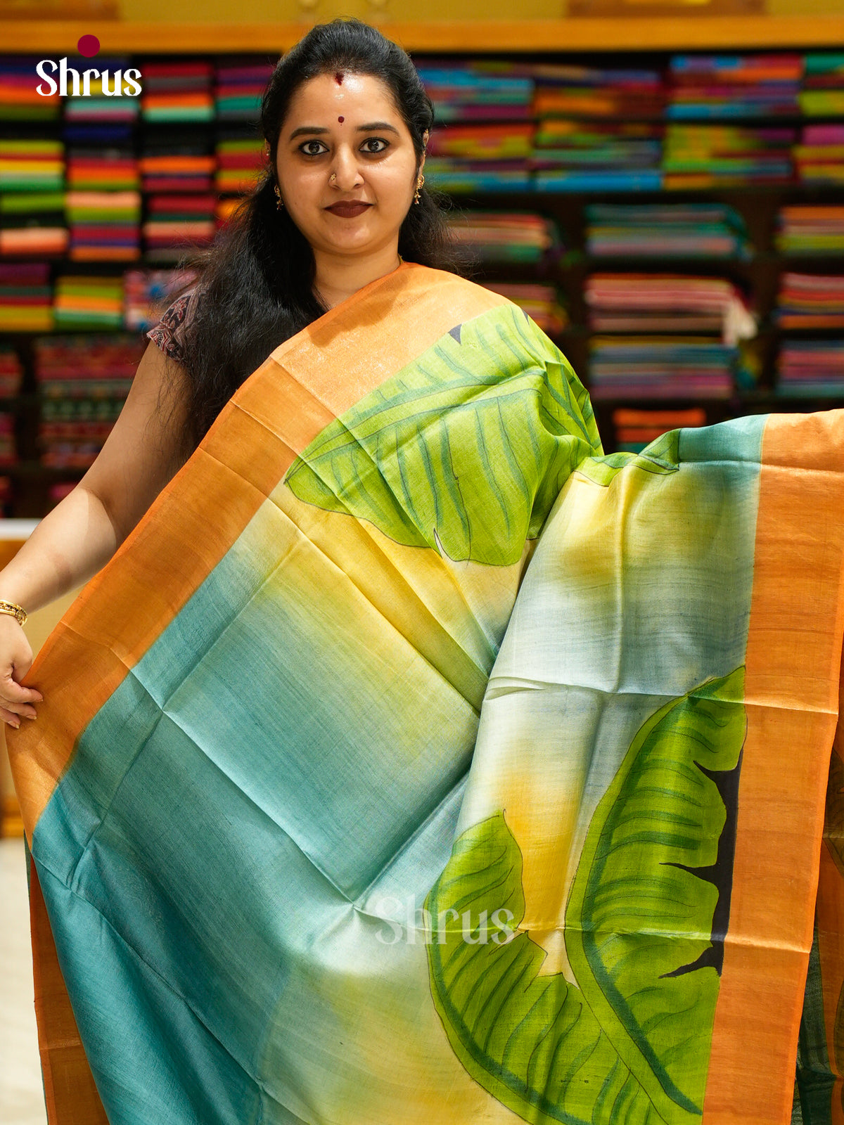 Tussar Saree - EES30148 - Shop on Shrus.com