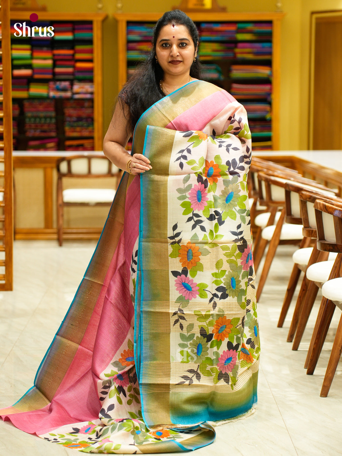 Tussar Saree - EES30150 - Shop on Shrus.com