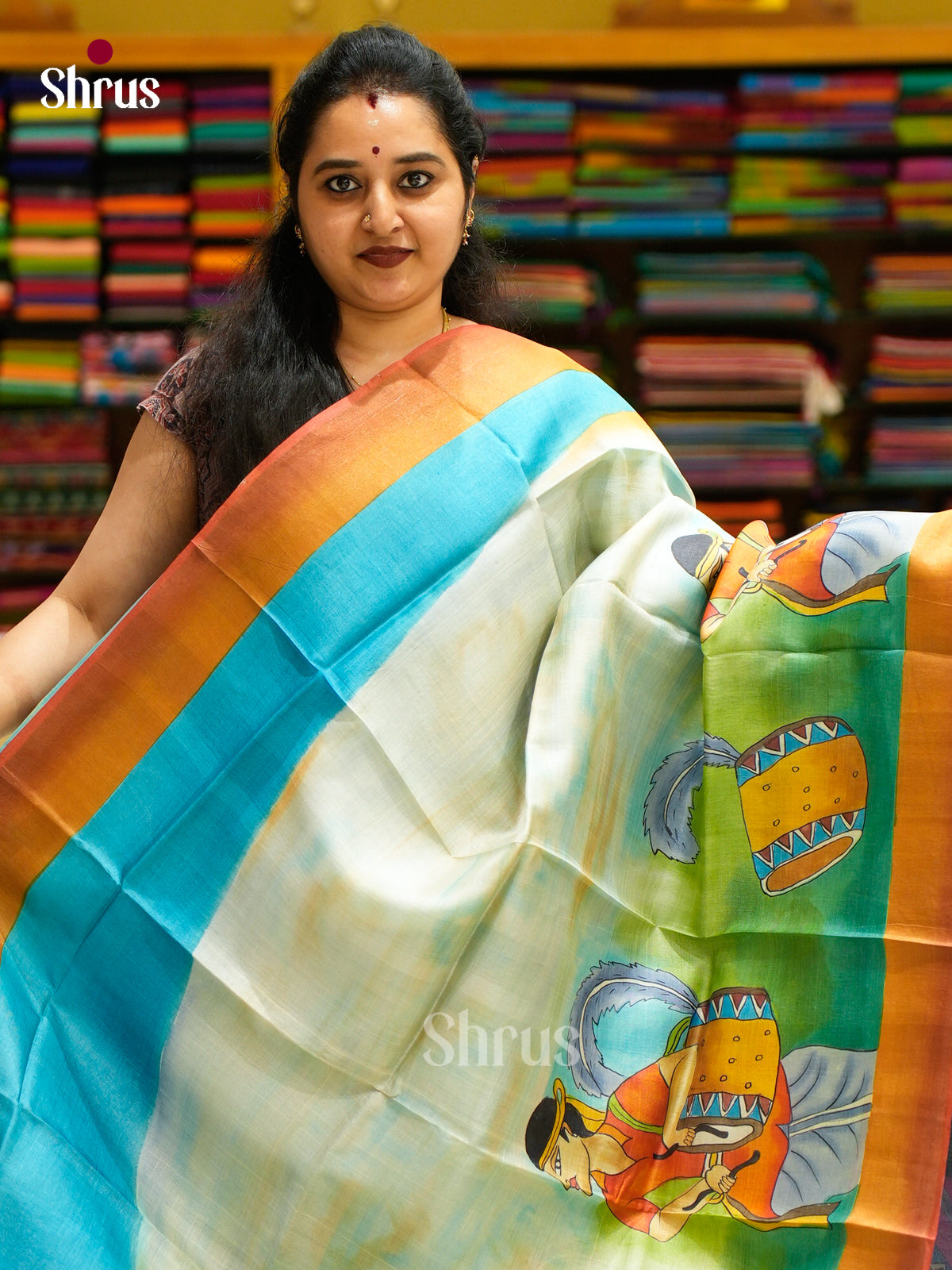 Tussar Saree - EES30152 - Shop on Shrus.com