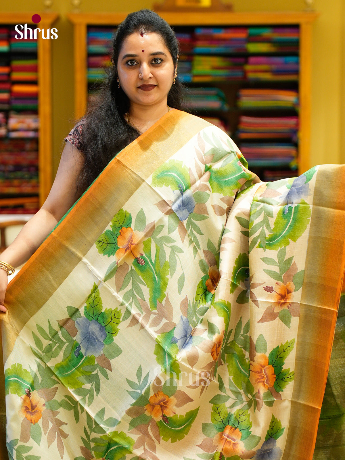 Tussar Saree - EES30154 - Shop on Shrus.com