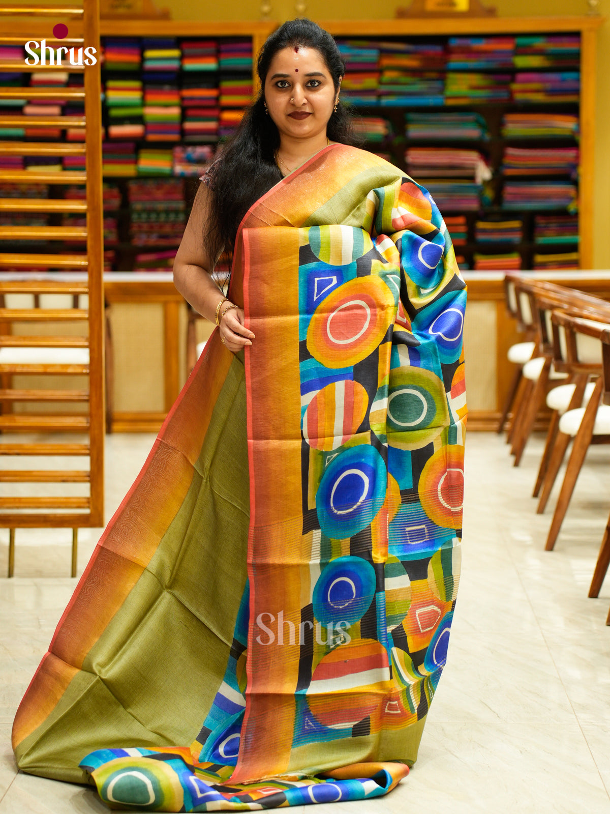 Tussar Saree - EES30168 - Shop on Shrus.com
