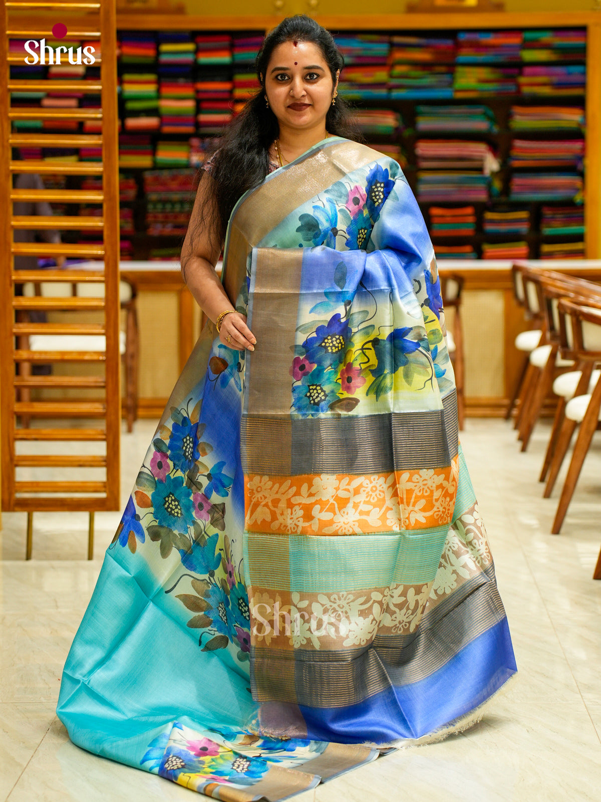 Tussar Saree - EES30189 - Shop on Shrus.com