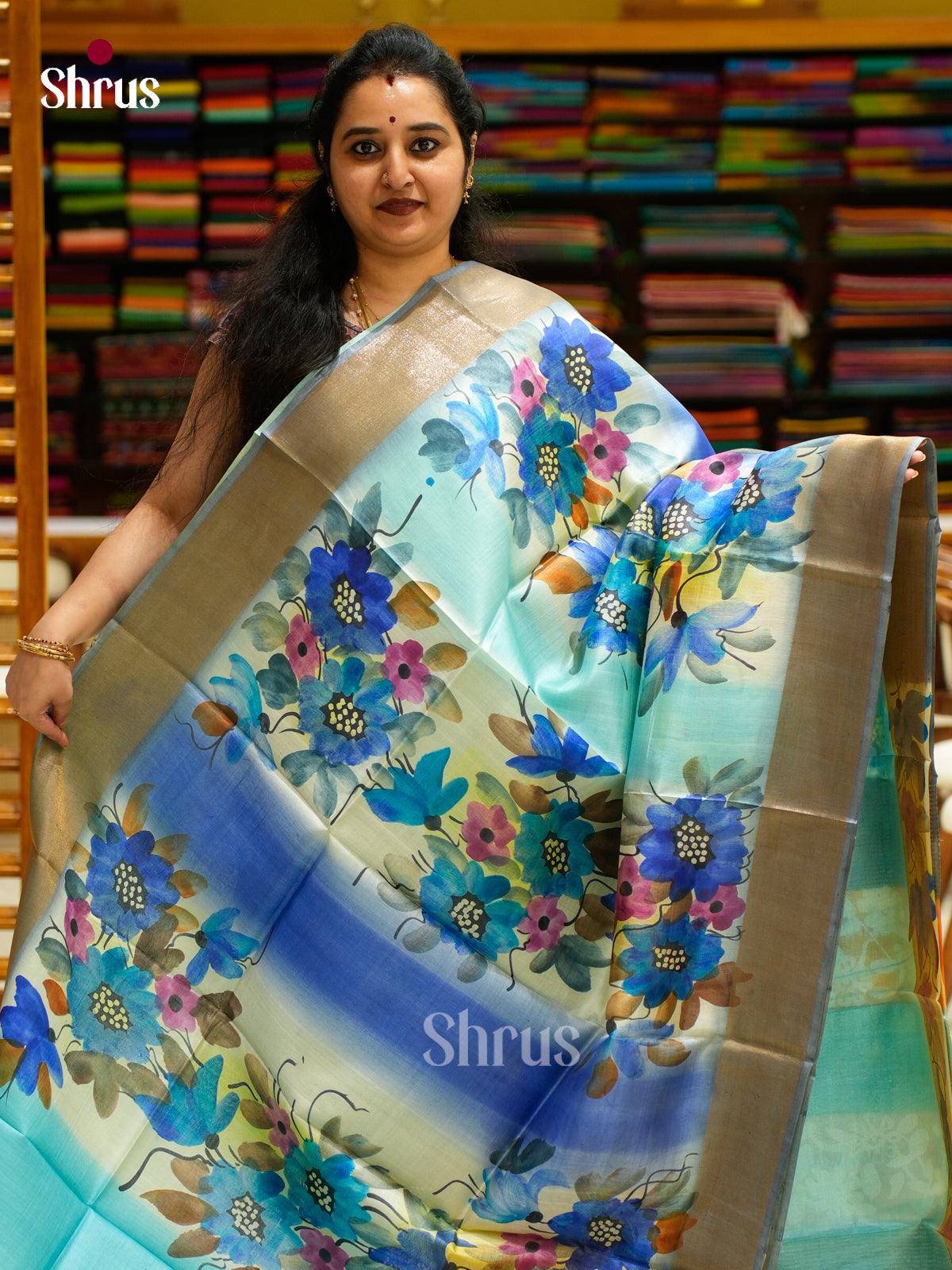 Tussar Saree - EES30189 - Shop on Shrus.com