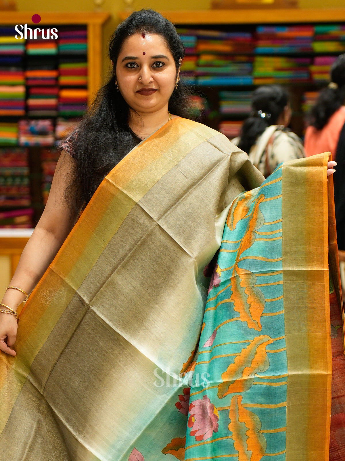 Tussar Saree - EES30193 - Shop on Shrus.com