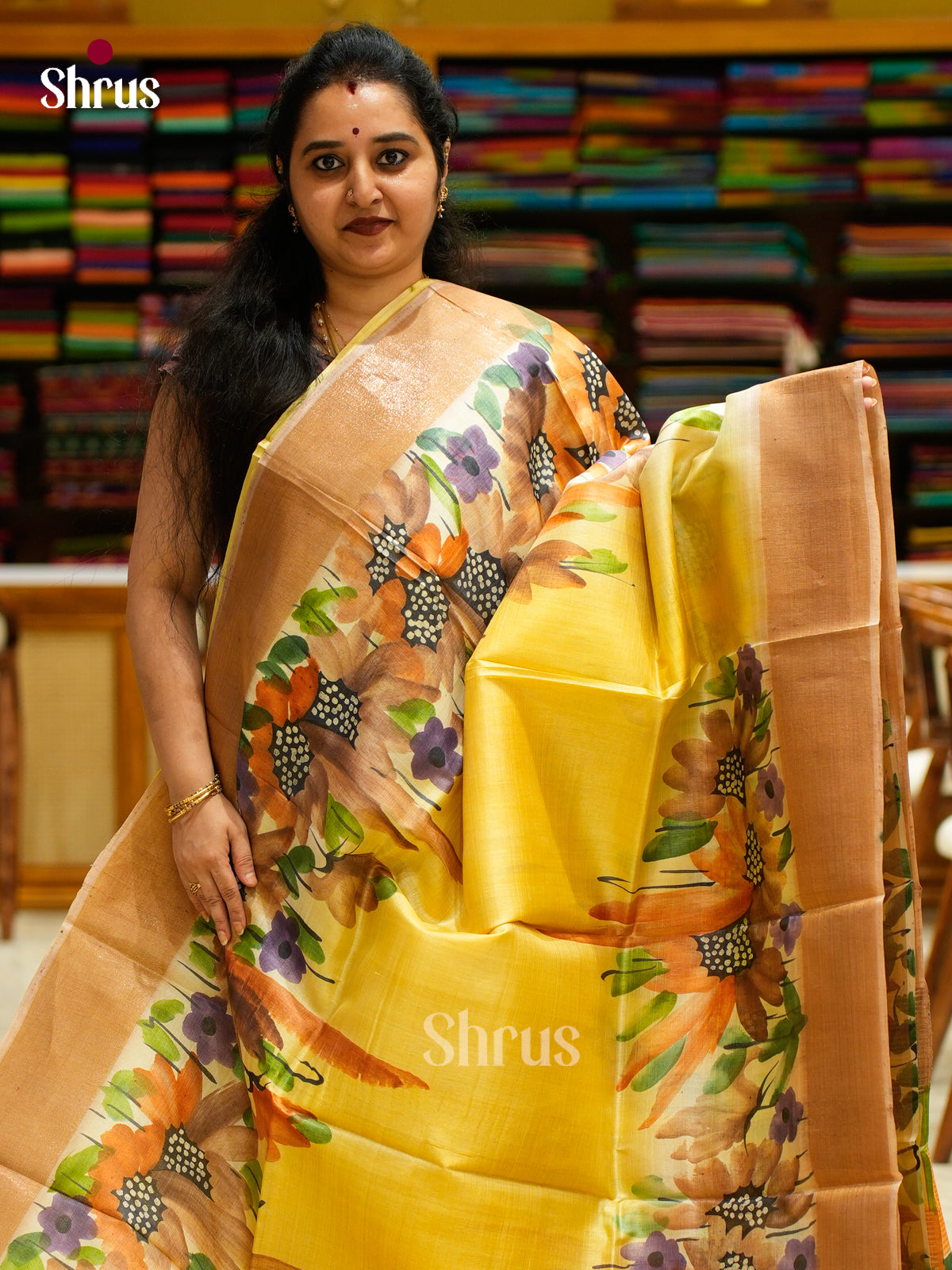 Tussar Saree - EES30194 - Shop on Shrus.com