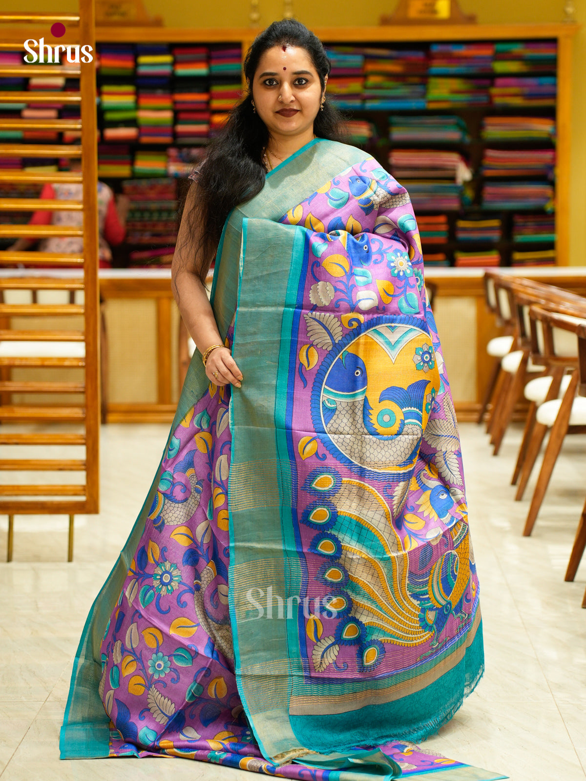 Tussar Saree - EES30204 - Shop on Shrus.com