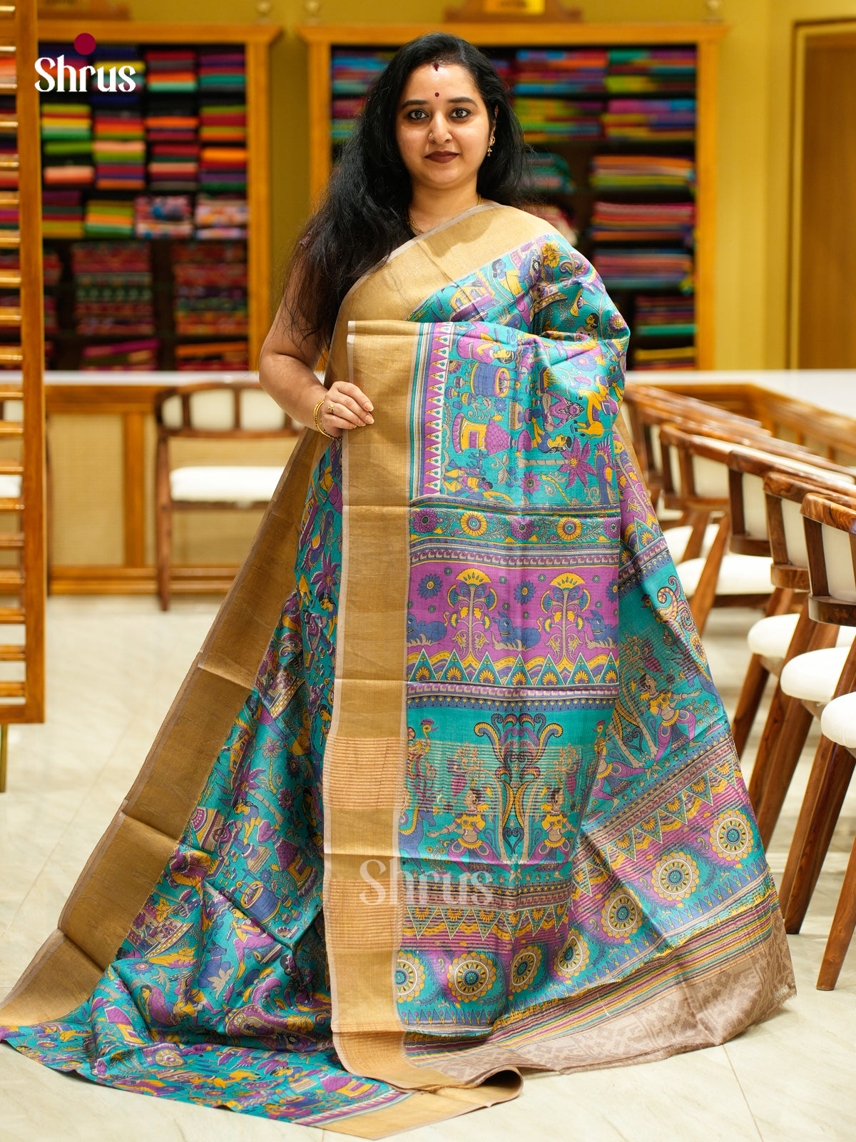 Tussar Saree - EES30217 - Shop on Shrus.com