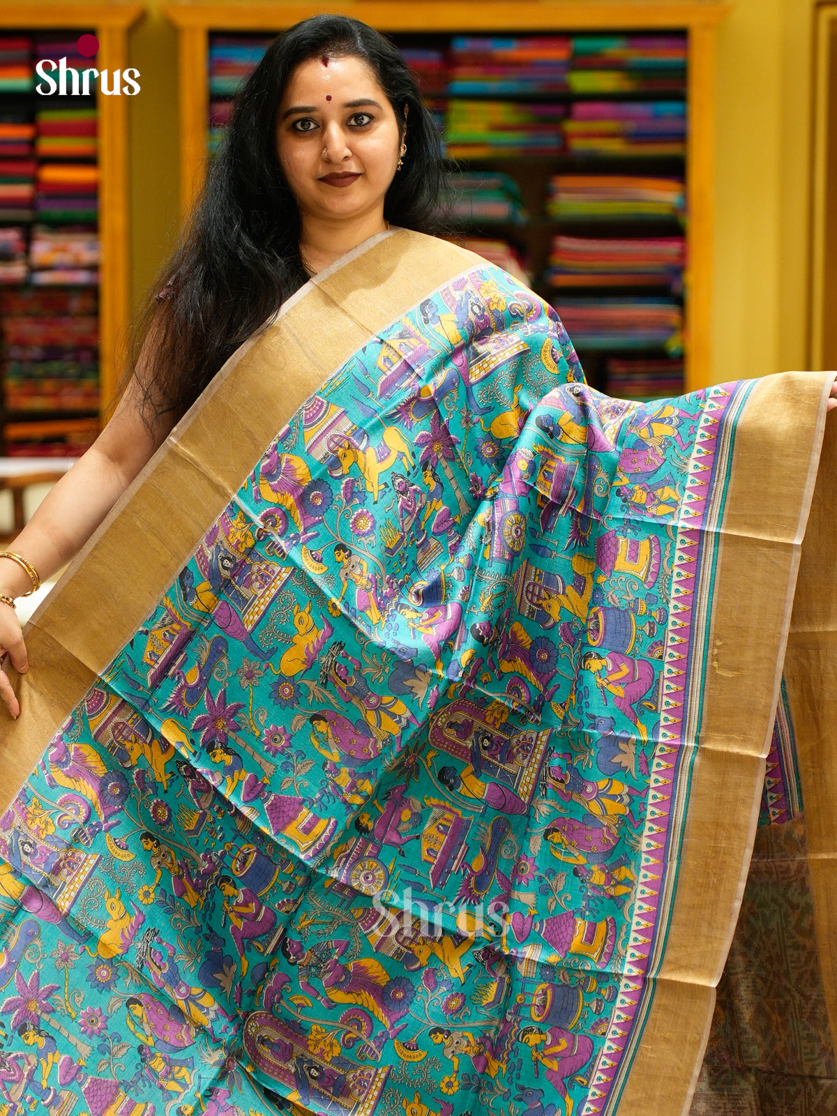 Tussar Saree - EES30217 - Shop on Shrus.com