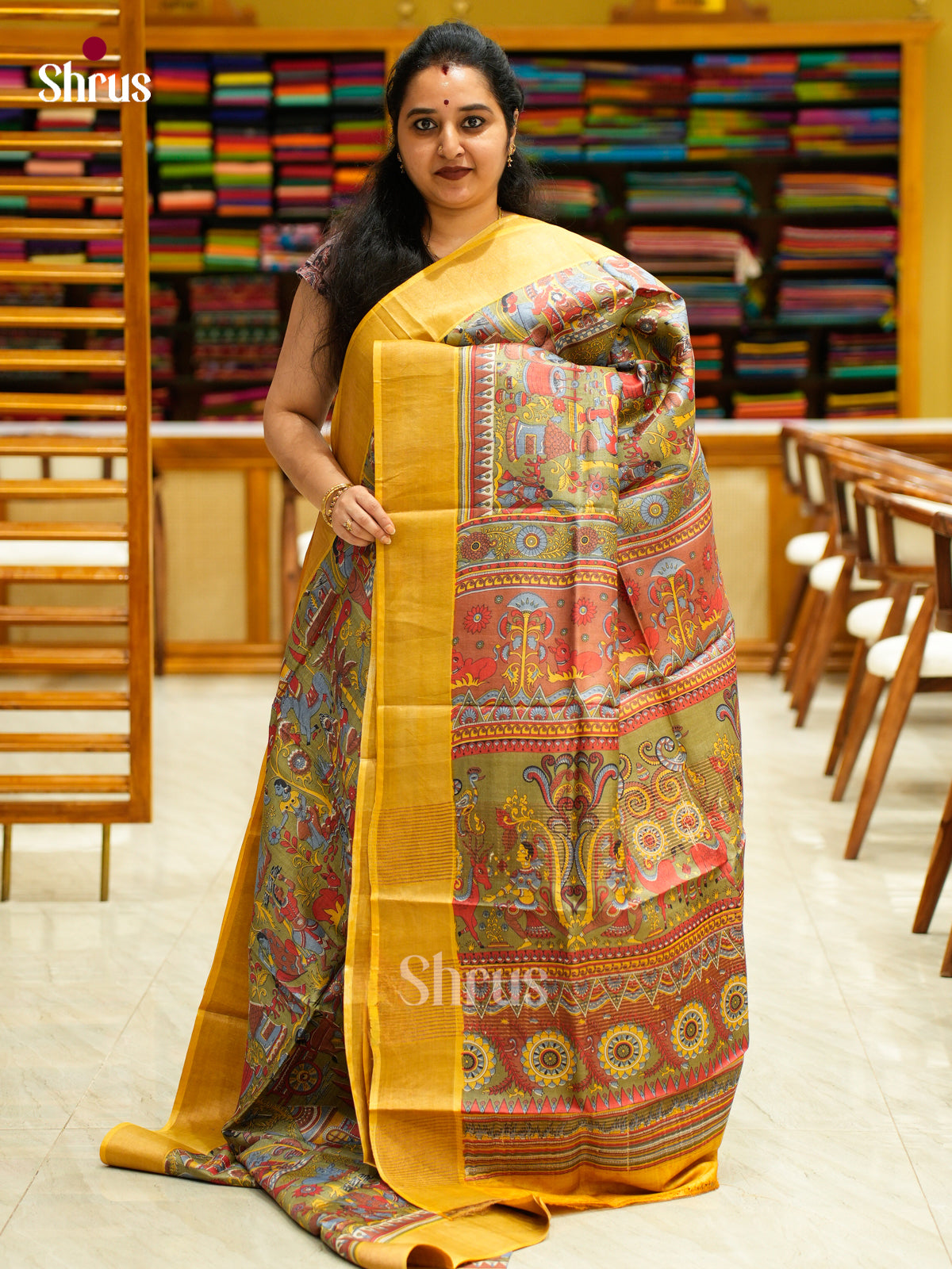 Tussar Saree - EES30218 - Shop on Shrus.com